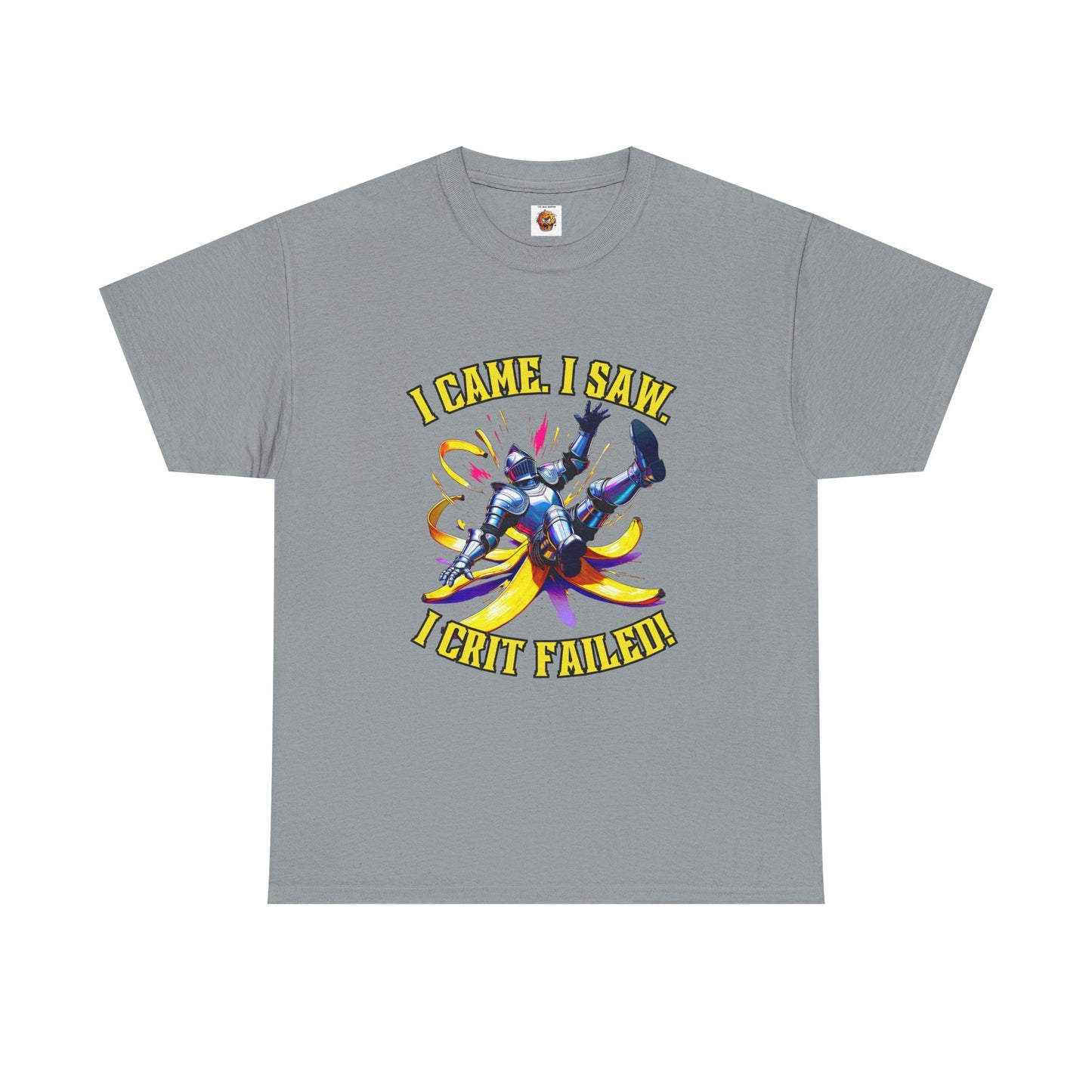 Funny Gamer Unisex Tee - 'I Came, I Saw, I Crit Failed' - Perfect for Gaming Gifts, Birthday, or Casual Wear, DND, RPG, TTRPG, Geek, Nerd