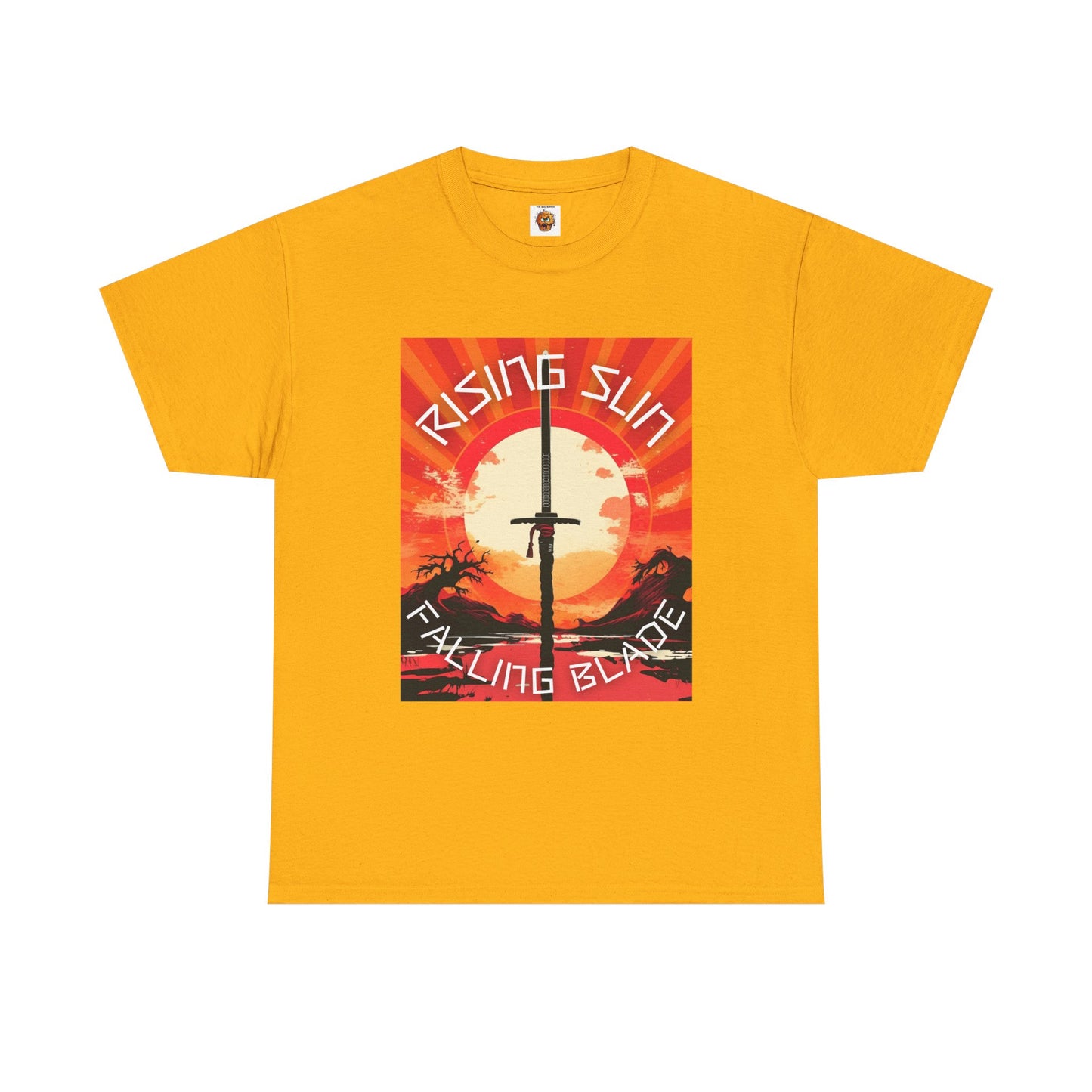 Rising Sun Falling Blade Shonen Anime Unisex Heavy Cotton Tee Shirt - Vintage Style Graphic T-Shirt, Weeb, Otaku, Geek, Nerd