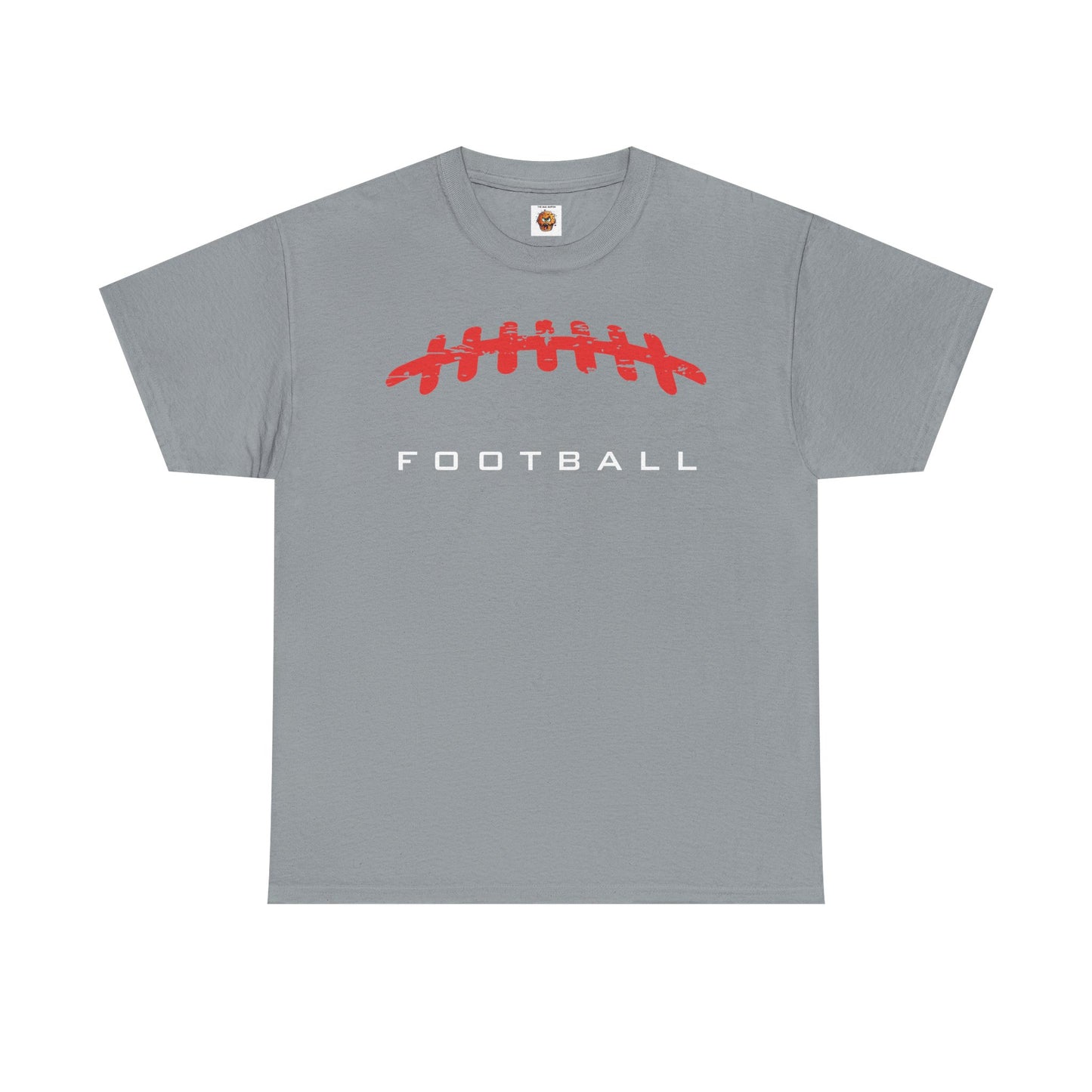 American Football Laces Unisex Heavy Cotton Tee, Perfect for Game Day, Sports Fans, Casual Wear, Gifts for Him, Birthdays, Tailgating