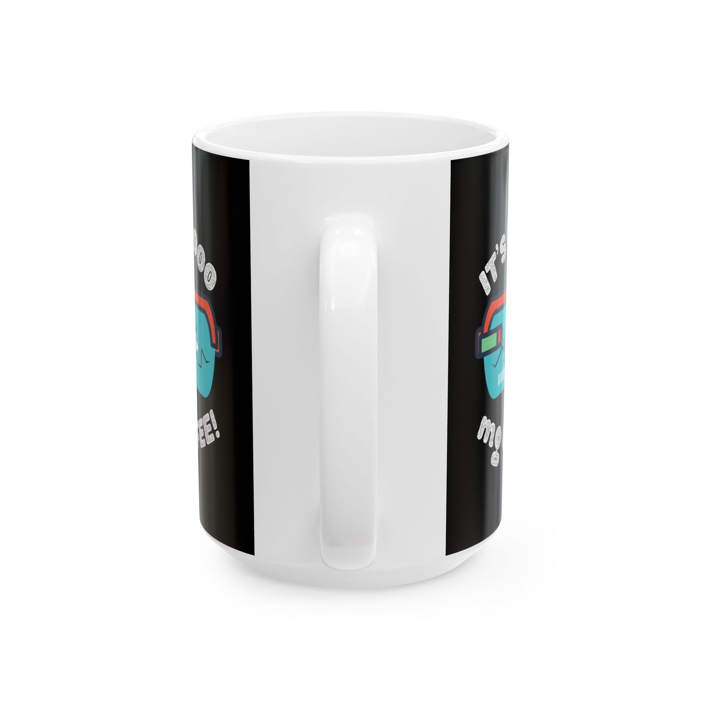 Funny Shonen Anime Coffee Mug - "It's Over 9000 mg of Coffee!" - Perfect Gift for Animation Fans, DBZ, Weeb, Otaku, Geek, Nerd