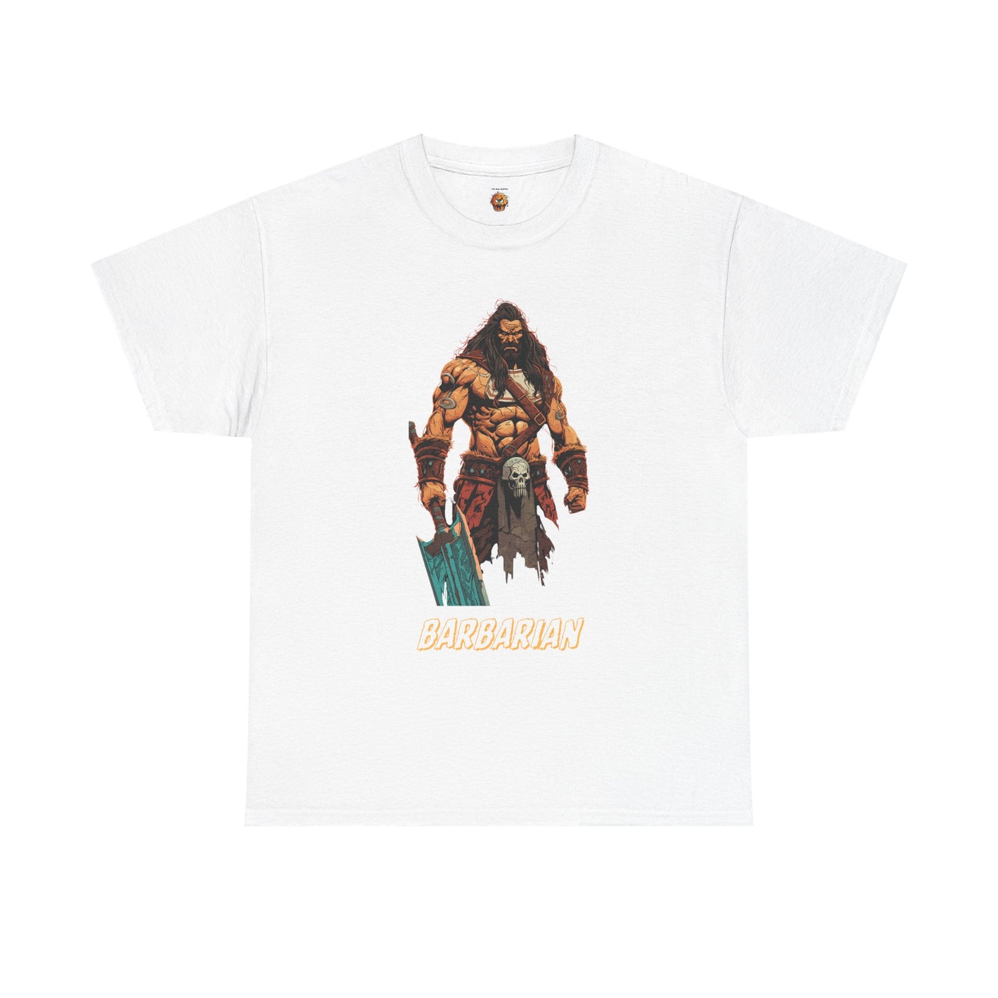 Barbarian Quote Dungeons and Dragons DND Unisex Heavy Cotton Tee Shirt T-Shirt - RPG, TTRPG, Roleplaying, Geek, Nerd