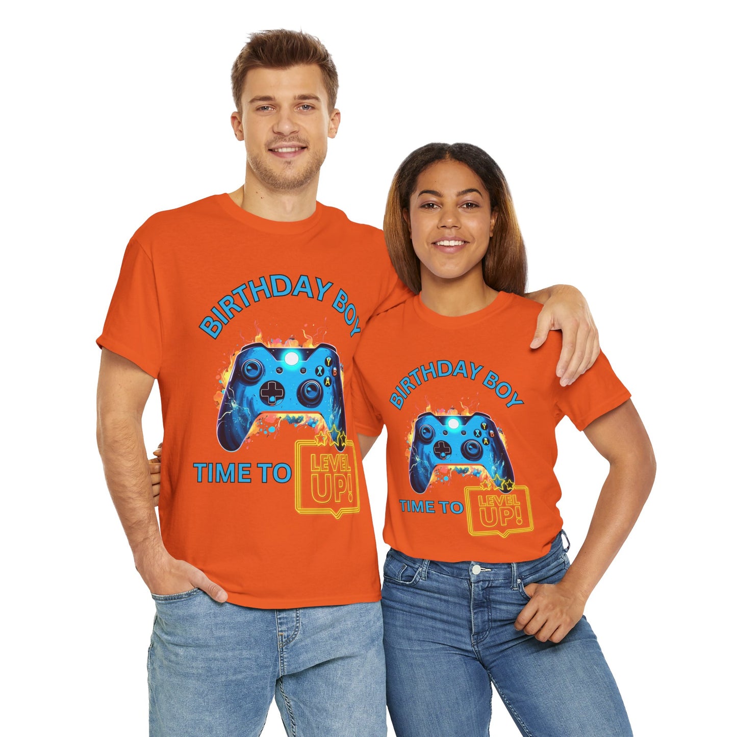 Happy Birthday Boy Gaming T-Shirt - Time To Level Up Celebration Tee Shirt, Gamer, Video Games, Great For Boys, Men, Gentlemen, Geek, Nerd