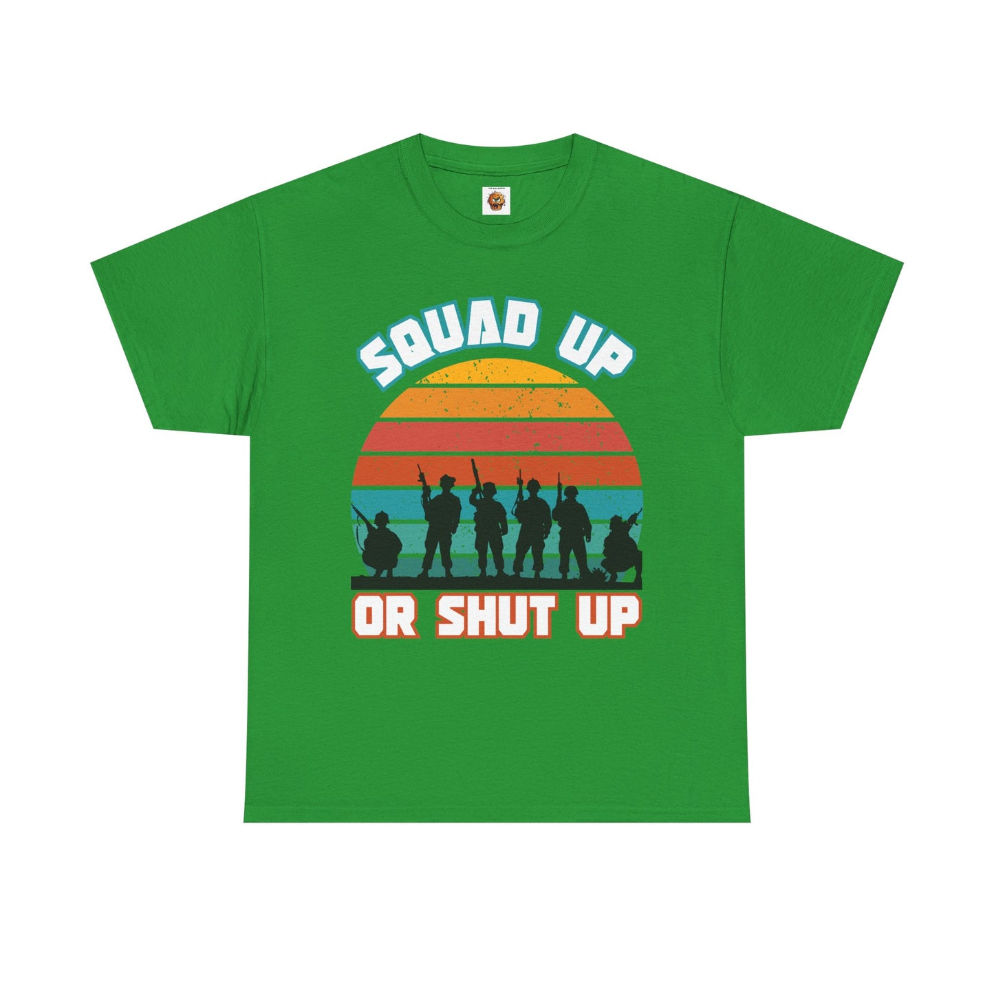 Squad Up Military Unisex Heavy Cotton Tee Shirt - Gamer, Gaming Graphic T-Shirt for Friends, Parties, and Casual Wear, Geek, Nerd