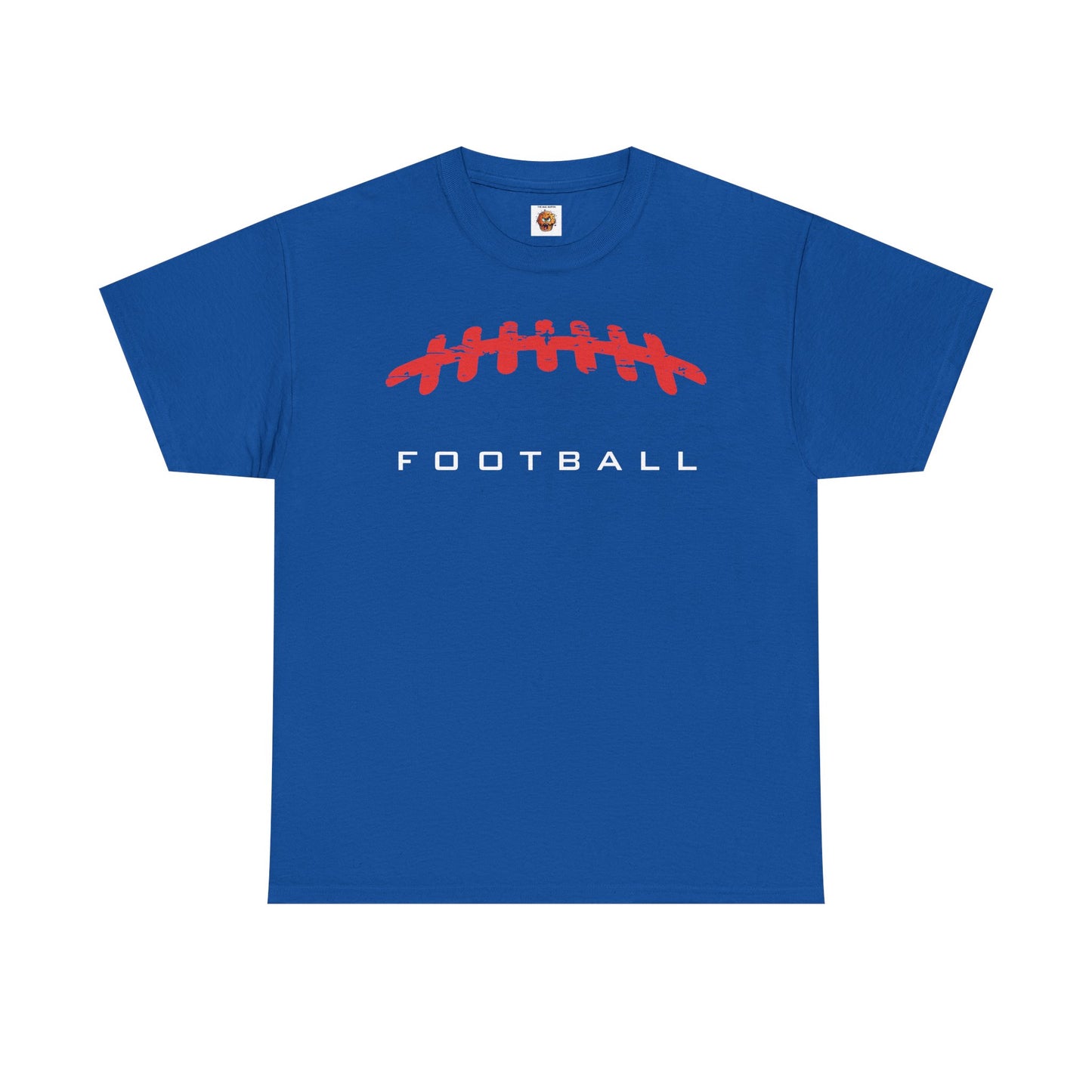 American Football Laces Unisex Heavy Cotton Tee, Perfect for Game Day, Sports Fans, Casual Wear, Gifts for Him, Birthdays, Tailgating