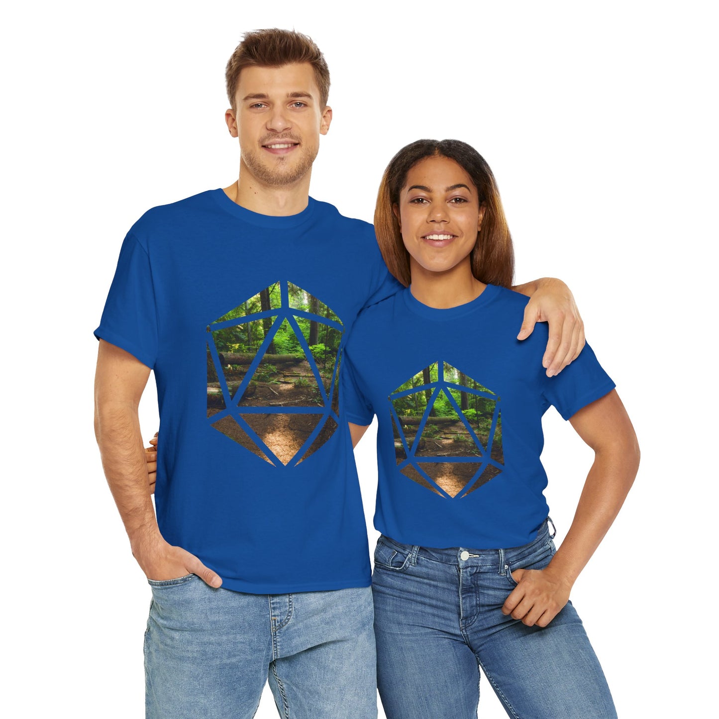 D20 Earth Element Nature-Inspired Graphic Tee | Adventure Shirt, Unisex Cotton Tee, Nature Lover Gift, Eco-Friendly Clothing, Casual Wear, DND, RPG, TTRPG, Geek, Nerd