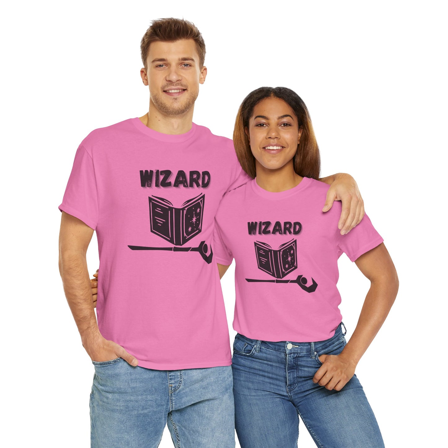 Wizard Icon Symbol Dungeons and Dragons DND Unisex Heavy Cotton Tee Shirt T-Shirt - RPG, TTRPG, Roleplaying, Geek, Nerd