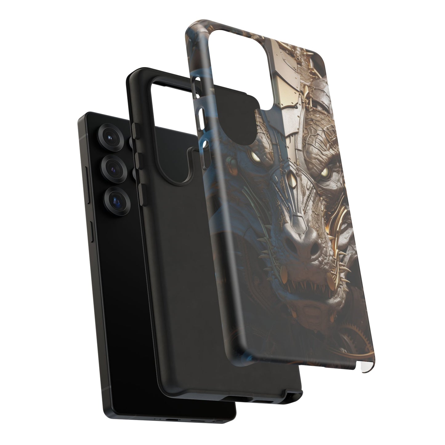Hyper Realistic 3D Design Clockwork Dragon Phone Case - For Fantasy Lovers, D&D, RPG, TTRPG, Geek, Nerd