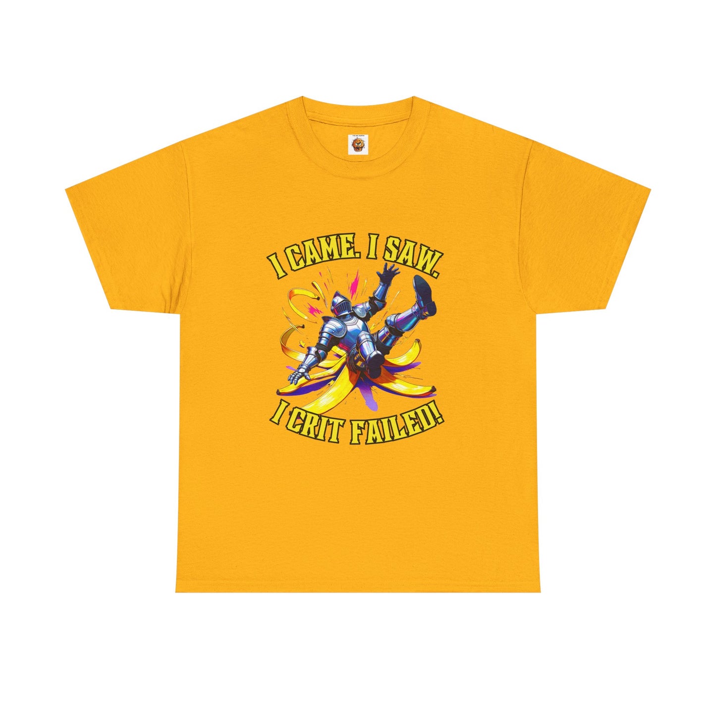 Funny Gamer Unisex Tee - 'I Came, I Saw, I Crit Failed' - Perfect for Gaming Gifts, Birthday, or Casual Wear, DND, RPG, TTRPG, Geek, Nerd