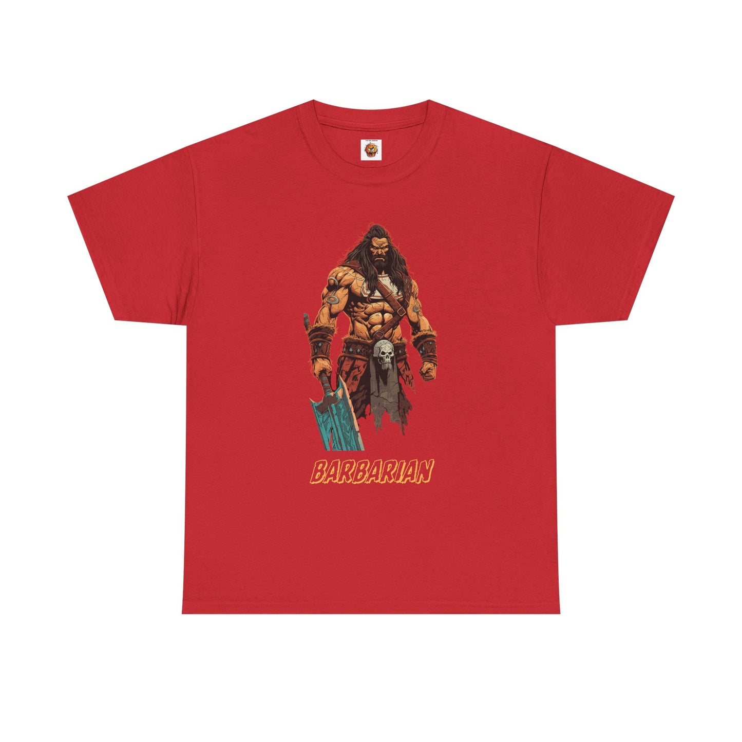 Barbarian Quote Dungeons and Dragons DND Unisex Heavy Cotton Tee Shirt T-Shirt - RPG, TTRPG, Roleplaying, Geek, Nerd