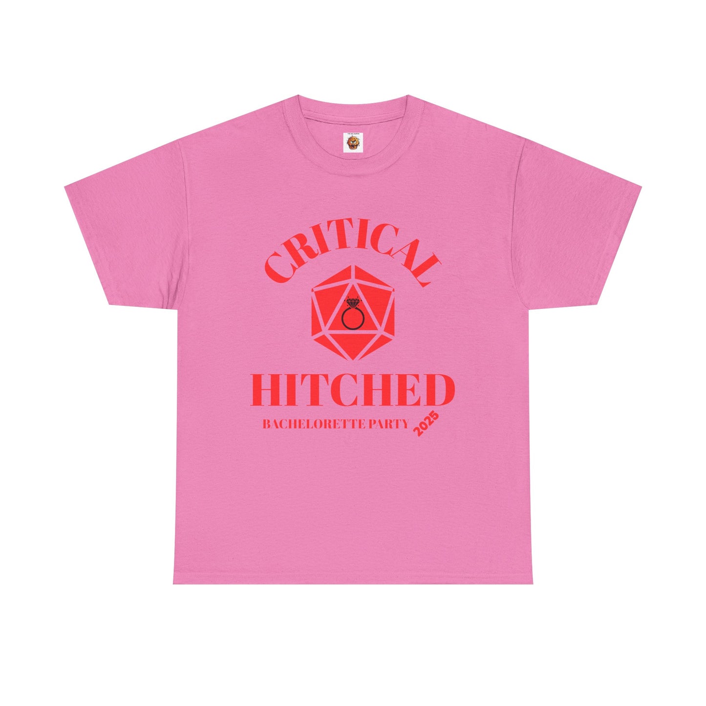 Critical Hitched Bachelorette Party 2025 Tee - Unisex Heavy Cotton, D&D, DND, RPG, TTRPG, Geek, Nerd, Wedding, Engagement