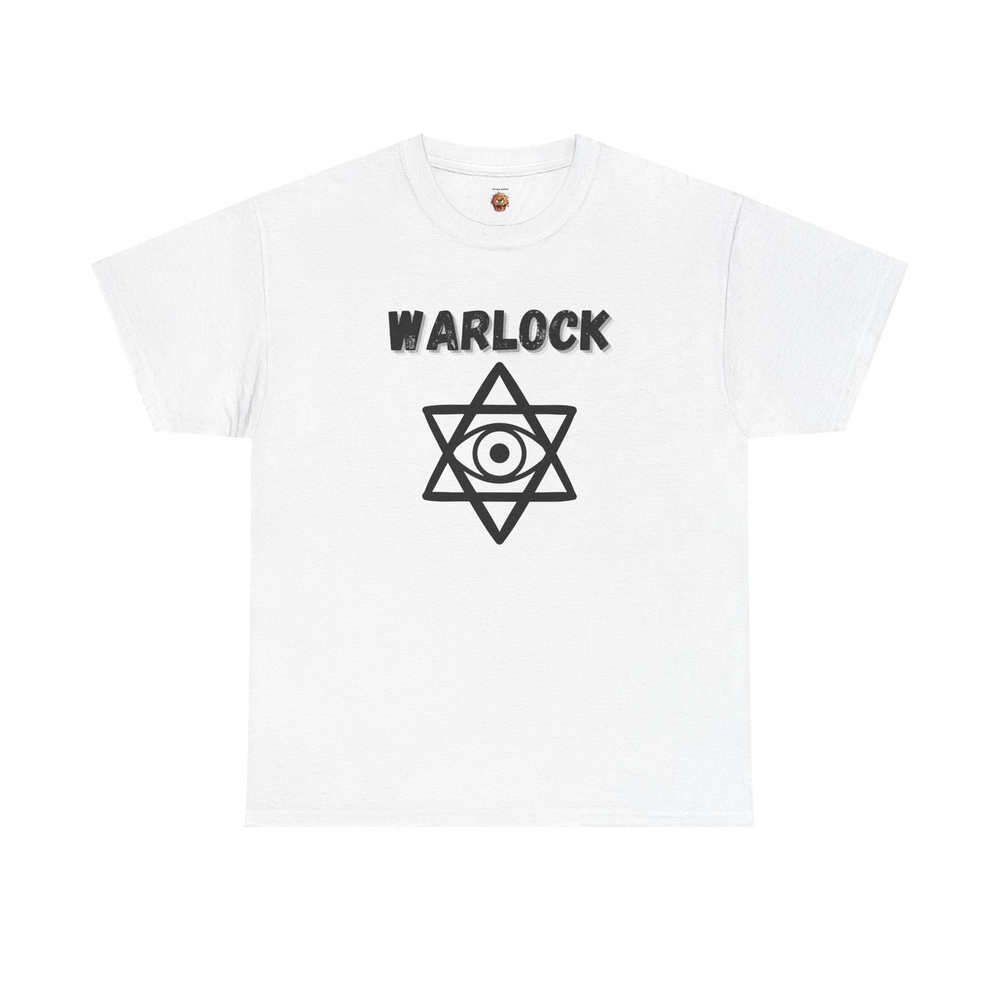 Warlock Icon Symbol Dungeons and Dragons DND Unisex Heavy Cotton Tee Shirt T-Shirt - RPG, TTRPG, Roleplaying, Geek, Nerd