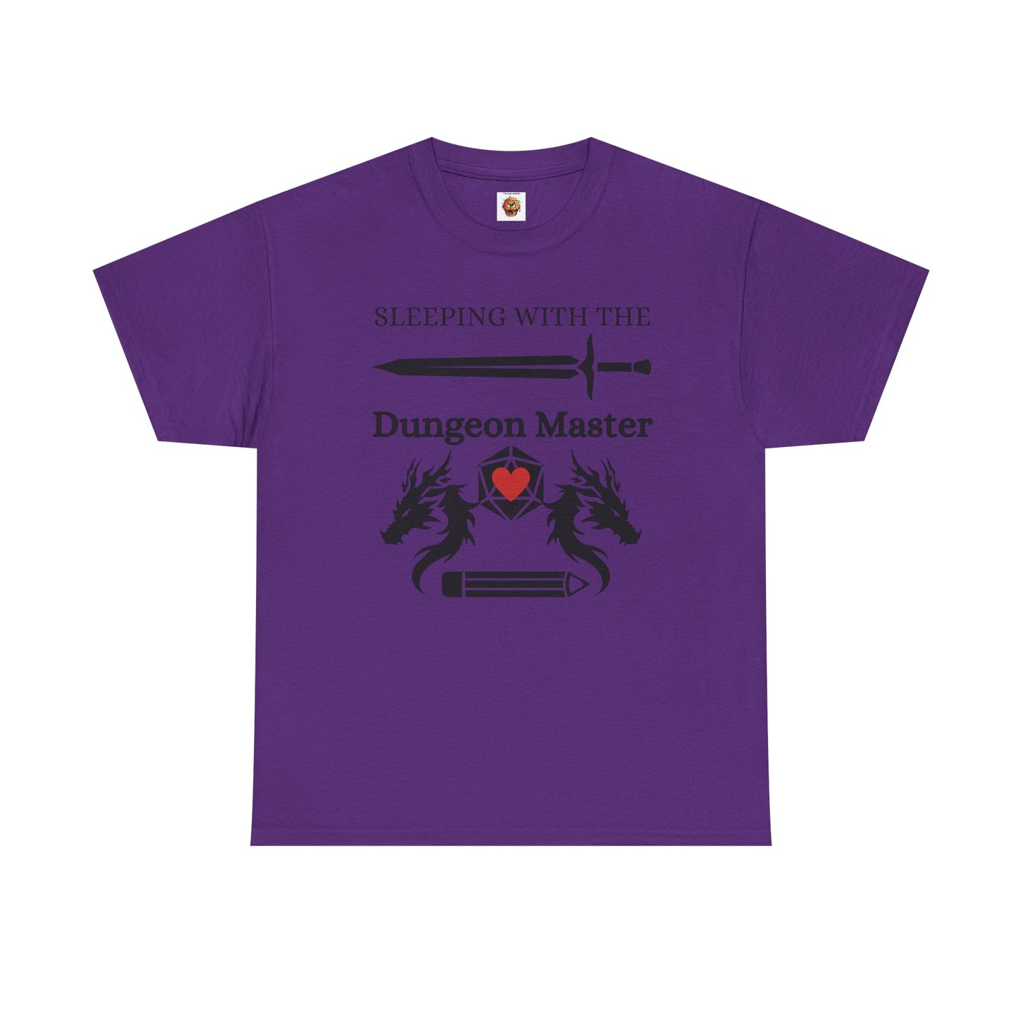 Sleeping with the Dungeon Master Dungeons and Dragons DND Unisex Heavy Cotton Tee Shirt T-Shirt - RPG, TTRPG, Roleplaying, Geek, Nerd