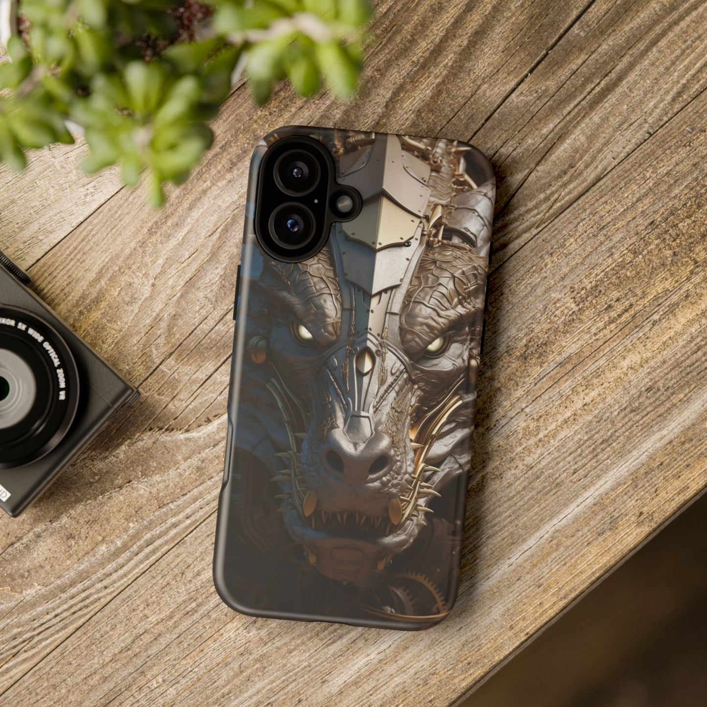Hyper Realistic 3D Design Clockwork Dragon Phone Case - For Fantasy Lovers, D&D, RPG, TTRPG, Geek, Nerd