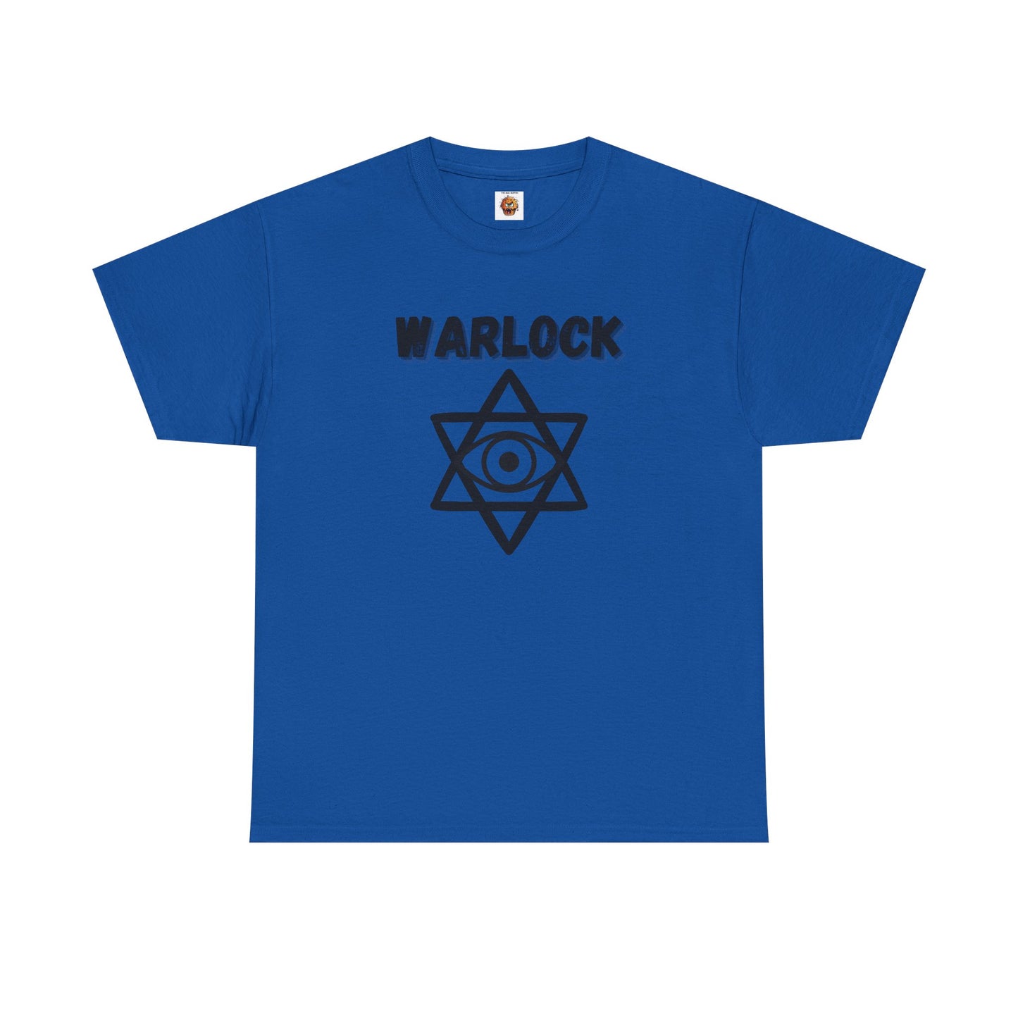 Warlock Icon Symbol Dungeons and Dragons DND Unisex Heavy Cotton Tee Shirt T-Shirt - RPG, TTRPG, Roleplaying, Geek, Nerd