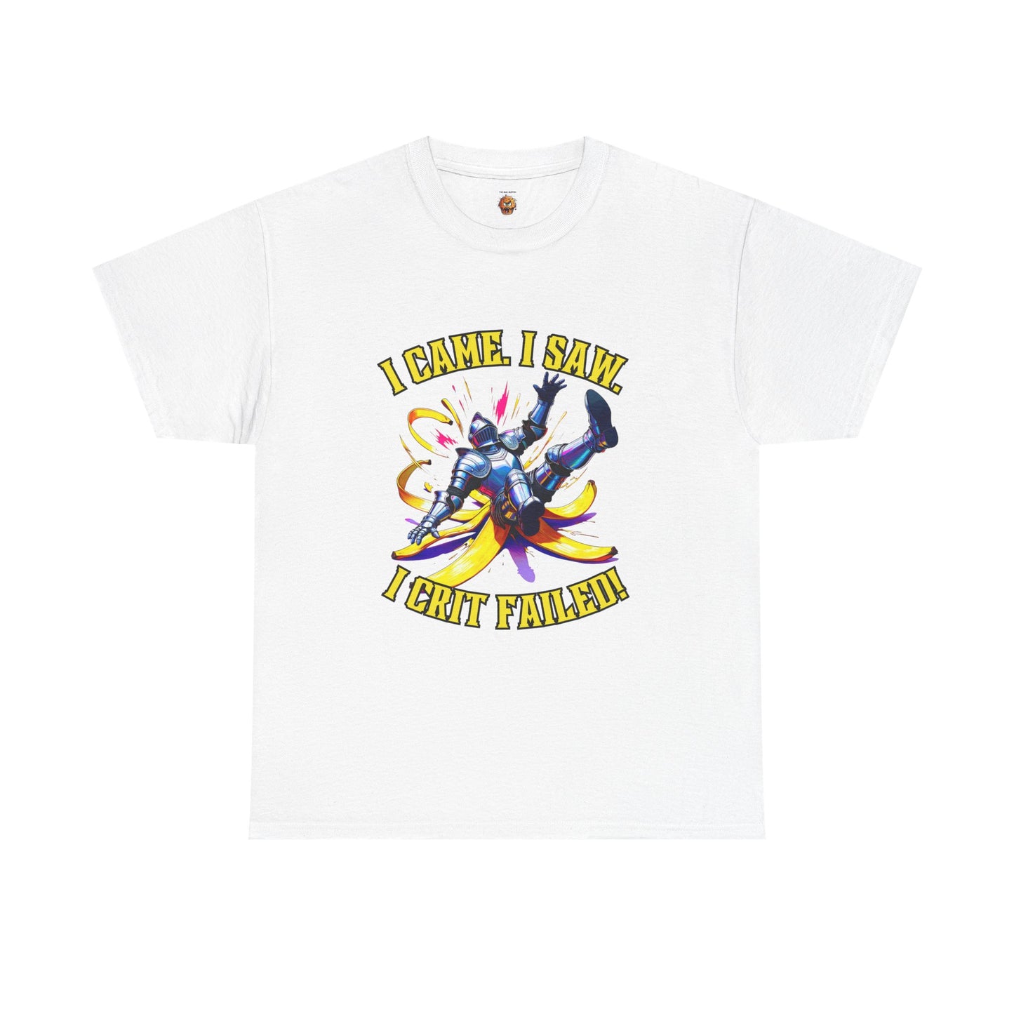 Funny Gamer Unisex Tee - 'I Came, I Saw, I Crit Failed' - Perfect for Gaming Gifts, Birthday, or Casual Wear, DND, RPG, TTRPG, Geek, Nerd