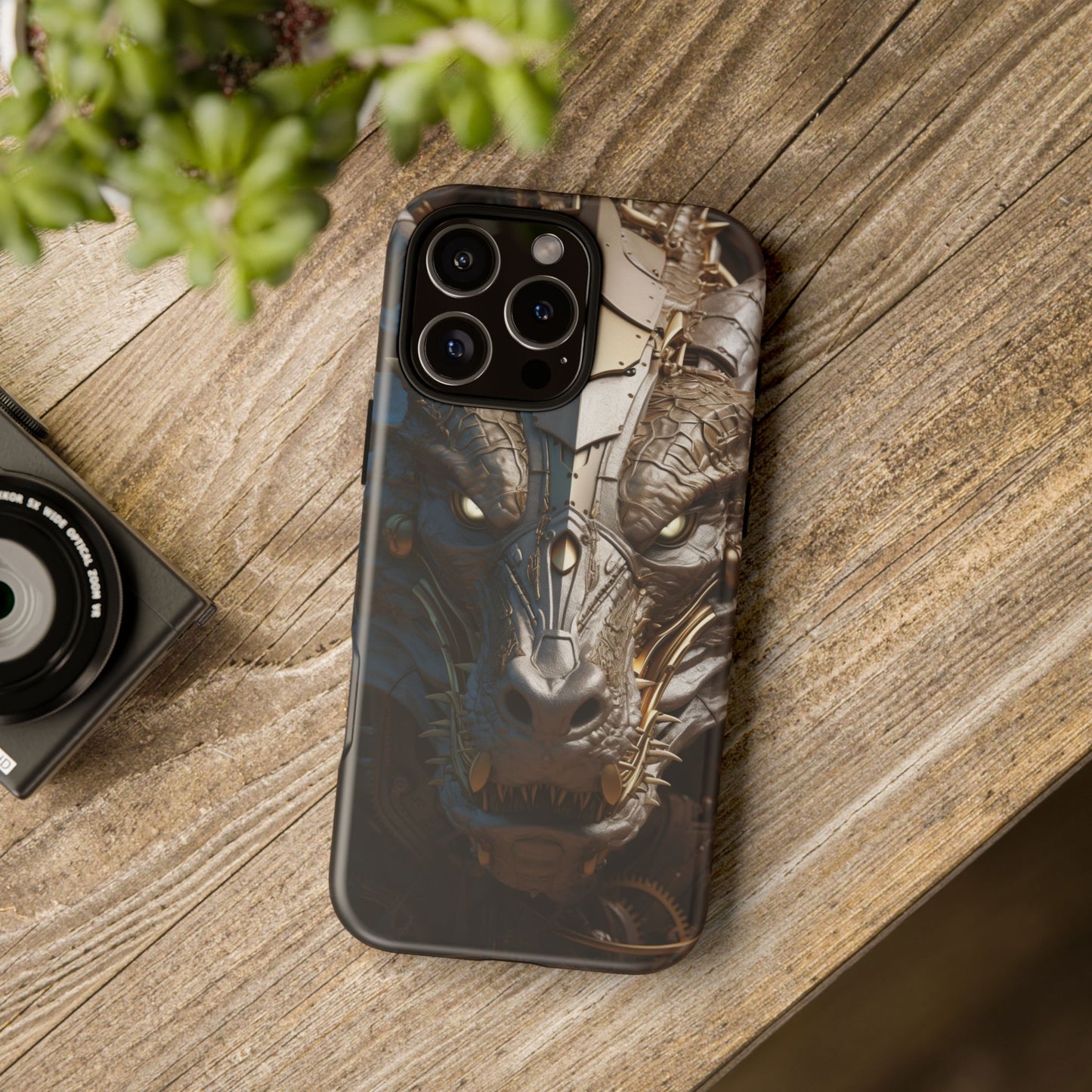 Hyper Realistic 3D Design Clockwork Dragon Phone Case - For Fantasy Lovers, D&D, RPG, TTRPG, Geek, Nerd