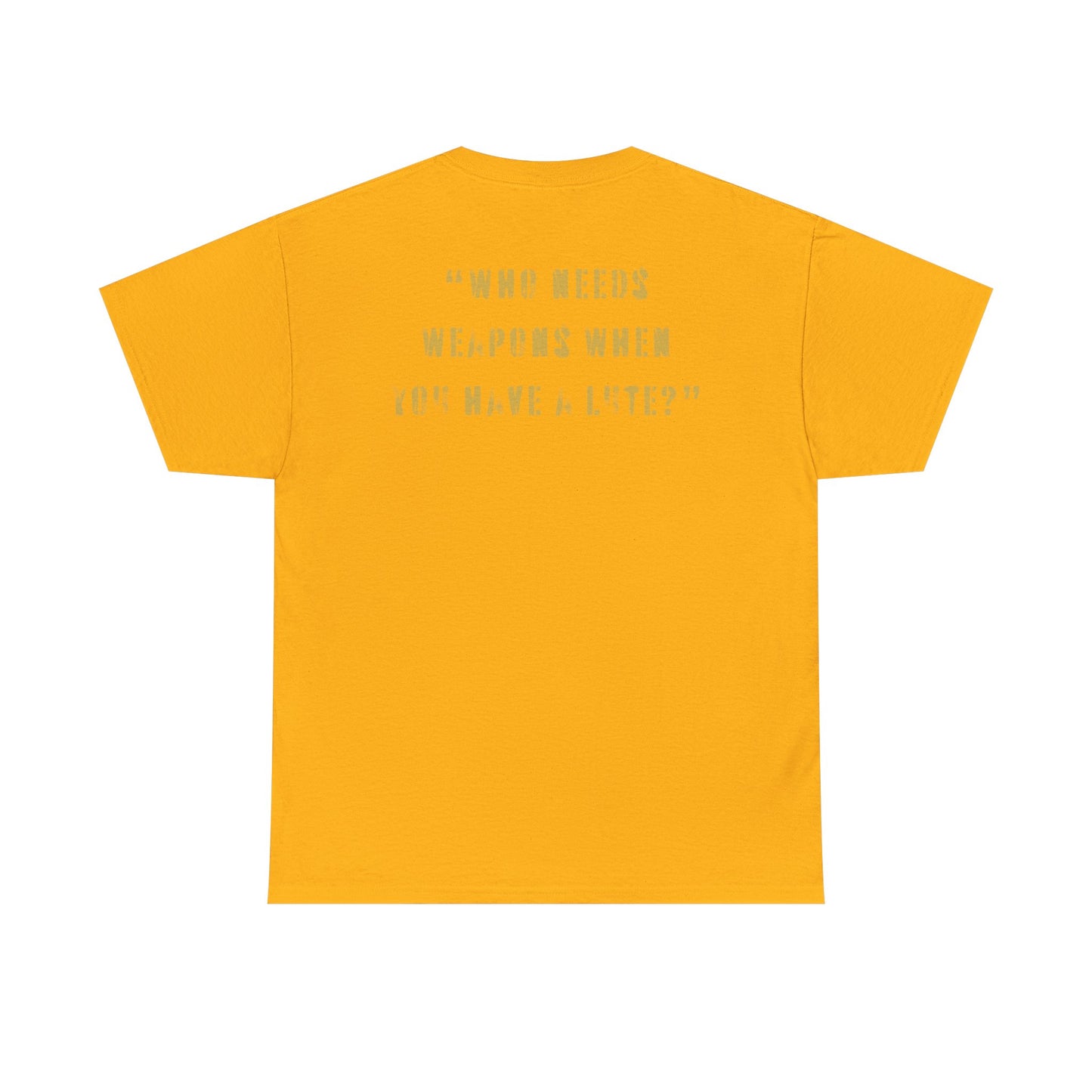 Bard Quote Dungeons and Dragons DND Unisex Heavy Cotton Tee Shirt T-Shirt - RPG, TTRPG, Roleplaying, Geek, Nerd