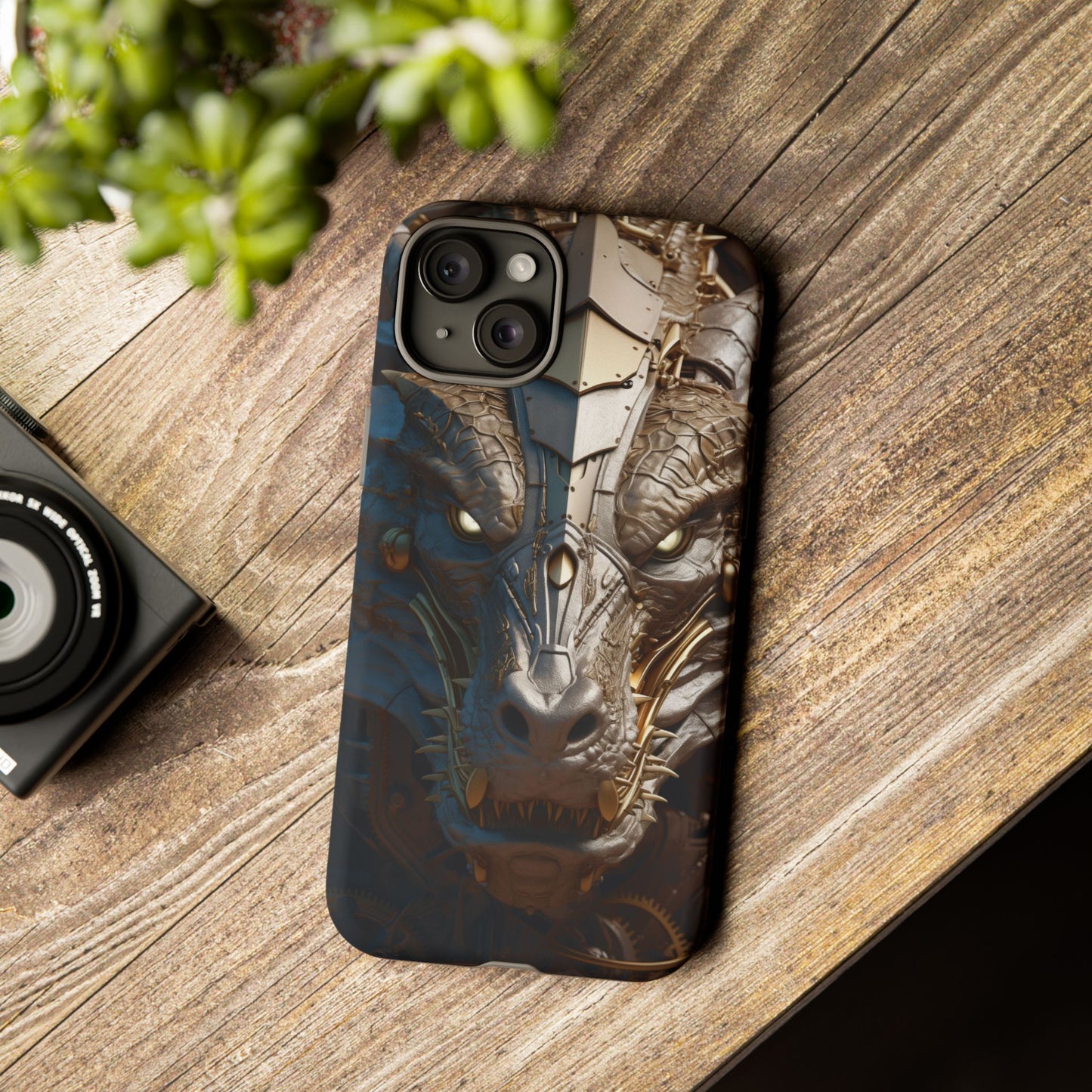 Hyper Realistic 3D Design Clockwork Dragon Phone Case - For Fantasy Lovers, D&D, RPG, TTRPG, Geek, Nerd