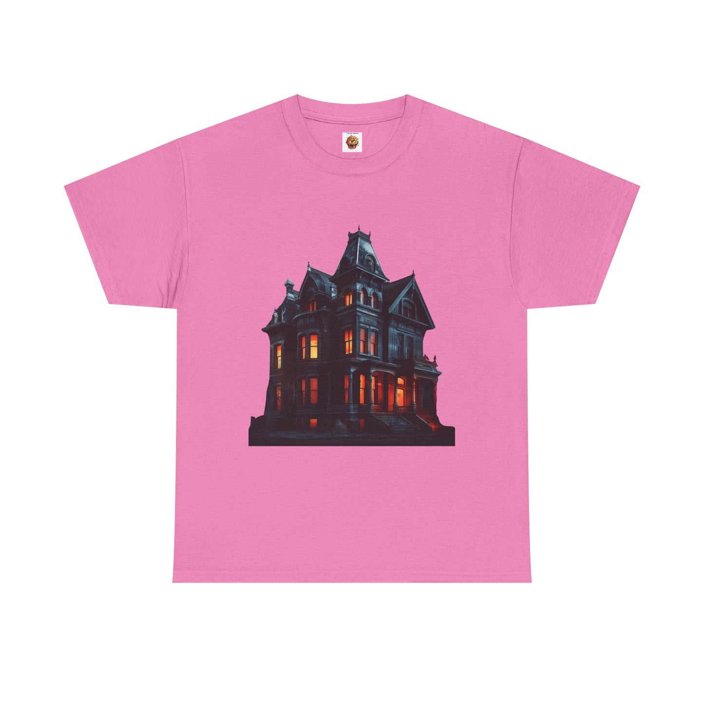 Haunted Victorian House And Loving It Graphic Tee Shirt T-Shirt - Unisex Heavy Cotton, Horror, Scary, Halloween, Gothic, Geek, Nerd