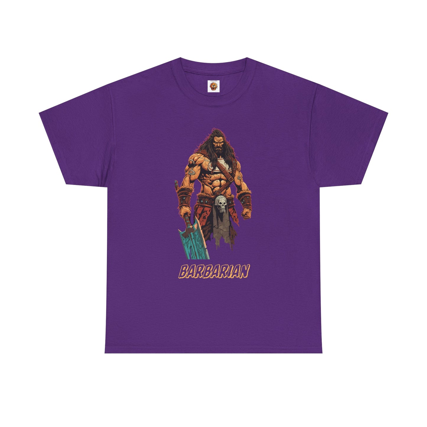 Barbarian Quote Dungeons and Dragons DND Unisex Heavy Cotton Tee Shirt T-Shirt - RPG, TTRPG, Roleplaying, Geek, Nerd