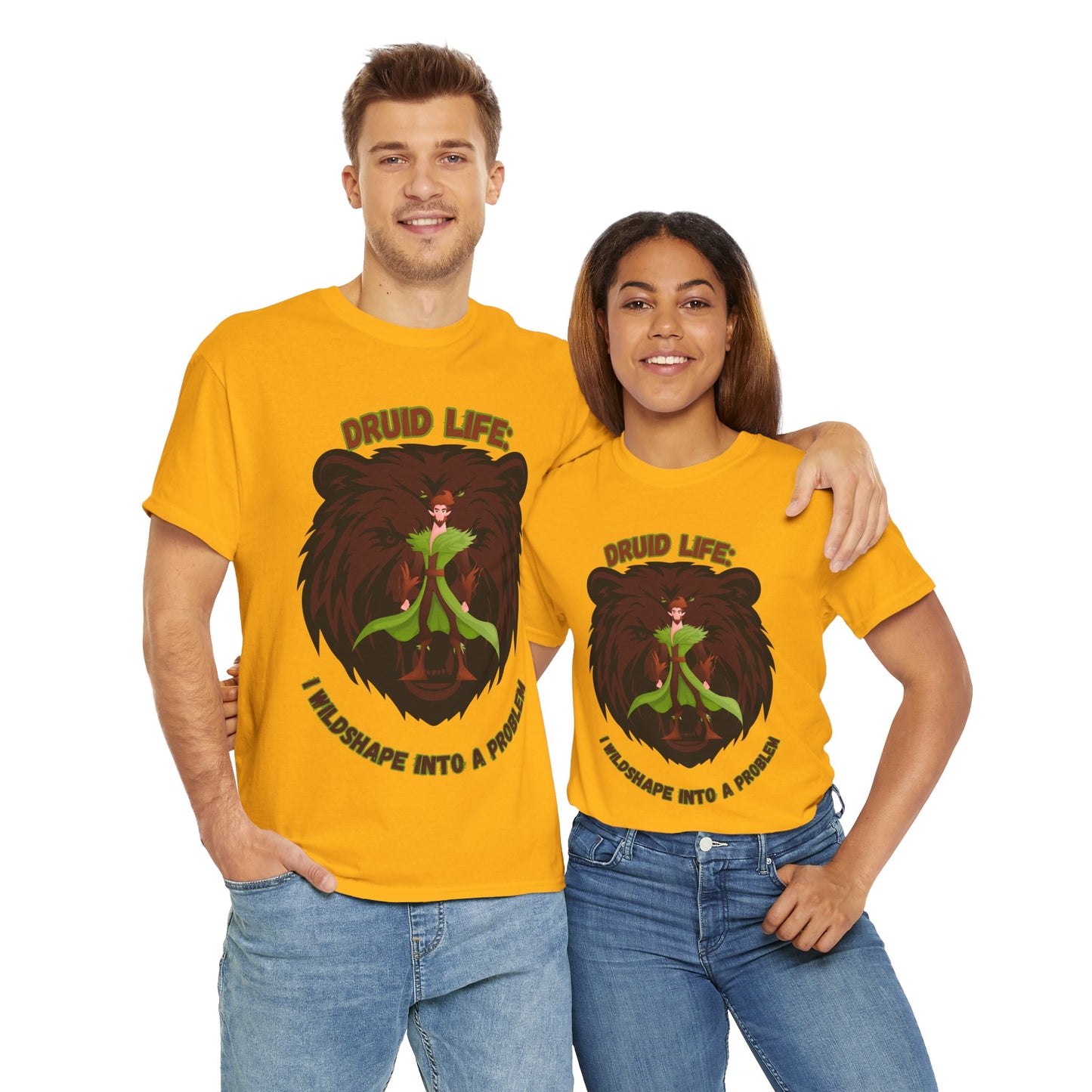 Druid Life Dungeons and Dragons DND Unisex Heavy Cotton Tee Shirt T-Shirt - RPG, TTRPG, Roleplaying, Geek, Nerd