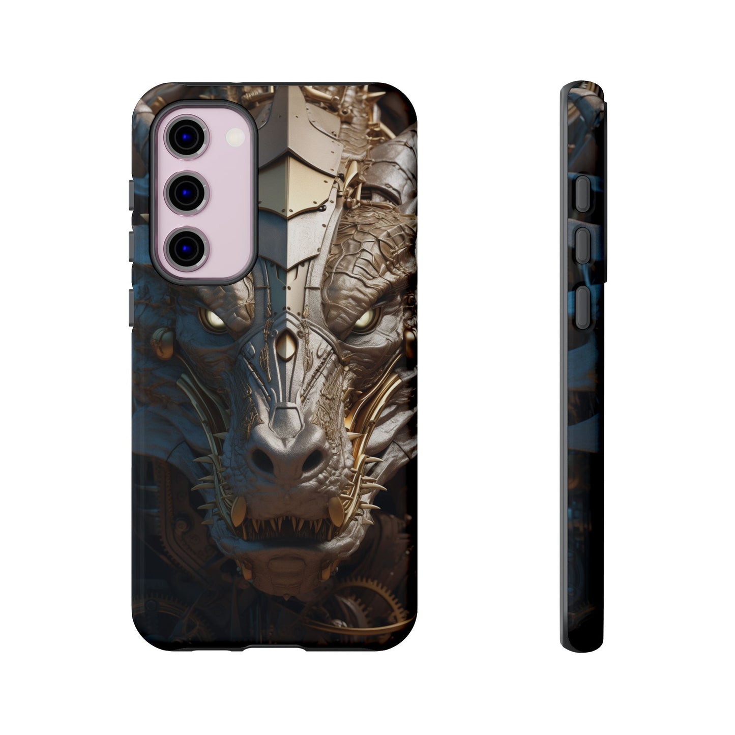 Hyper Realistic 3D Design Clockwork Dragon Phone Case - For Fantasy Lovers, D&D, RPG, TTRPG, Geek, Nerd