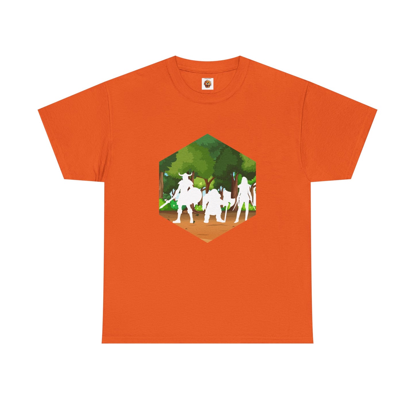 Adventurer's Quest D20 Outline Dungeons and Dragons DND Unisex Heavy Cotton Tee Shirt T-Shirt - RPG, TTRPG, Roleplaying, Geek, Nerd