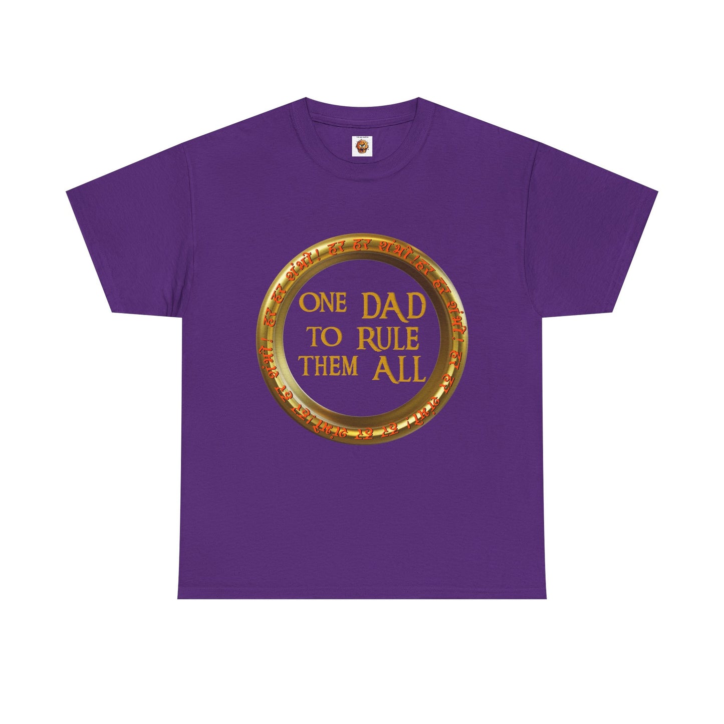 LOTR Themed 'One Dad To Rule Them All' Unisex Tee, Funny Gift for Father's Day, Parent Humor Shirt, Geeky Menswear, Unique Family T-Shirt, Birthday Gift, Fantasy, DND, RPG, TTRPG, Geek, Nerd