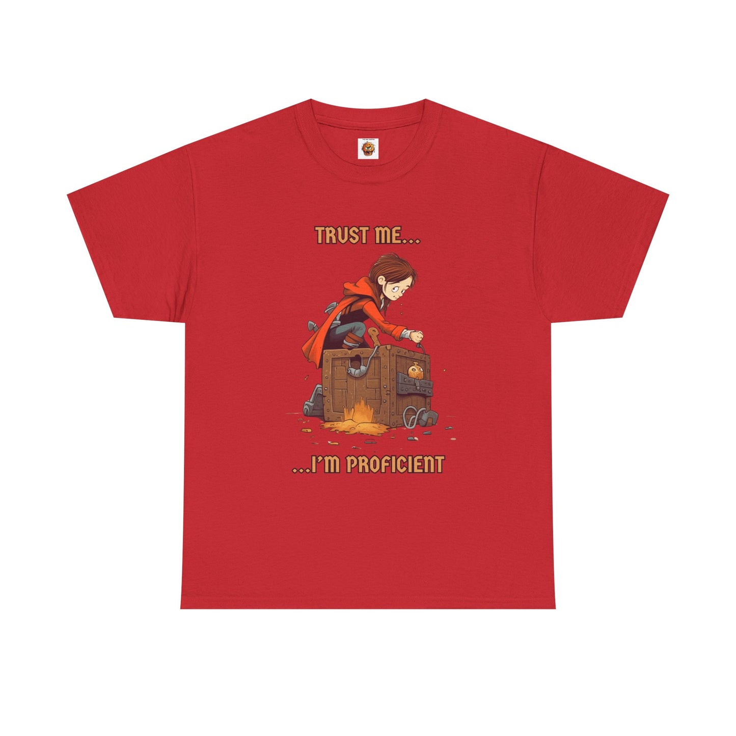 'Trust Me, I'm Proficient' Dungeons and Dragons DND Unisex Heavy Cotton Tee Shirt T-Shirt, RPG, TTRPG, Roleplaying, Geek, Nerd, Rogue, Thief