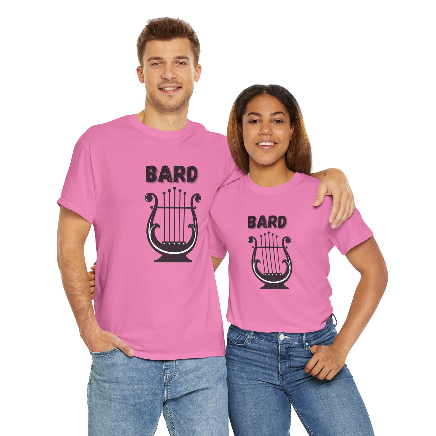 Bard Icon Symbol Dungeons and Dragons DND Unisex Heavy Cotton Tee Shirt T-Shirt - RPG, TTRPG, Roleplaying, Geek, Nerd