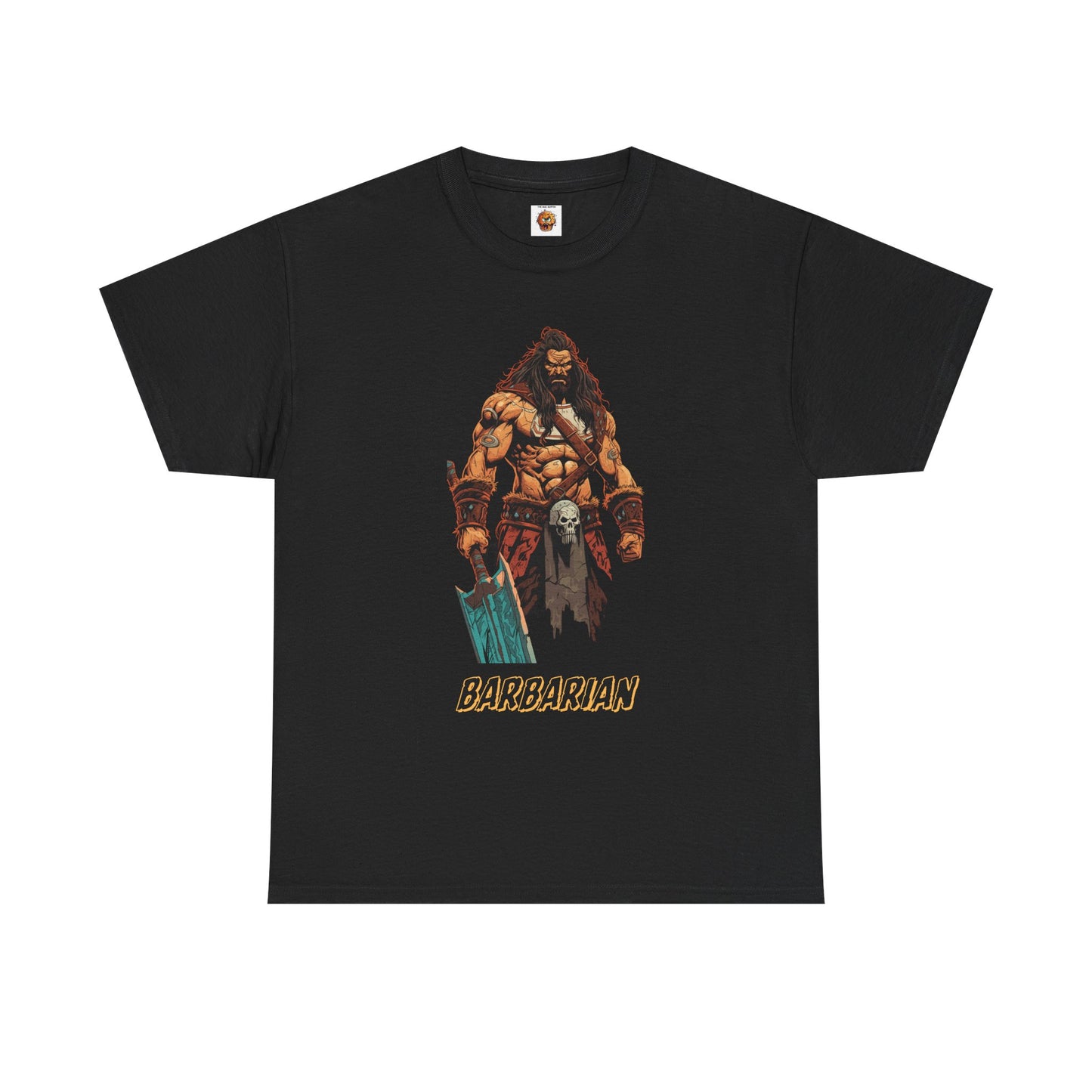 Barbarian Quote Dungeons and Dragons DND Unisex Heavy Cotton Tee Shirt T-Shirt - RPG, TTRPG, Roleplaying, Geek, Nerd