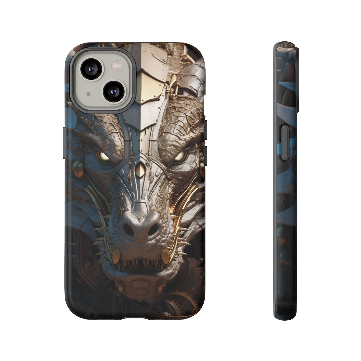 Hyper Realistic 3D Design Clockwork Dragon Phone Case - For Fantasy Lovers, D&D, RPG, TTRPG, Geek, Nerd