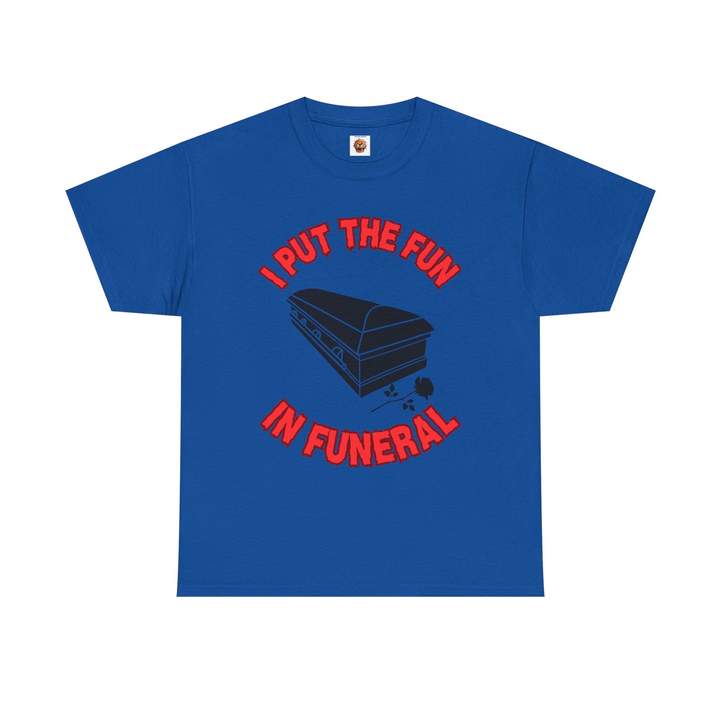 Funny Funeral Tee Shirt - I Put The Fun in Funeral Unisex Heavy Cotton T-Shirt, Dark Humor, Gothic, Horror, Halloween, Geek, Nerd