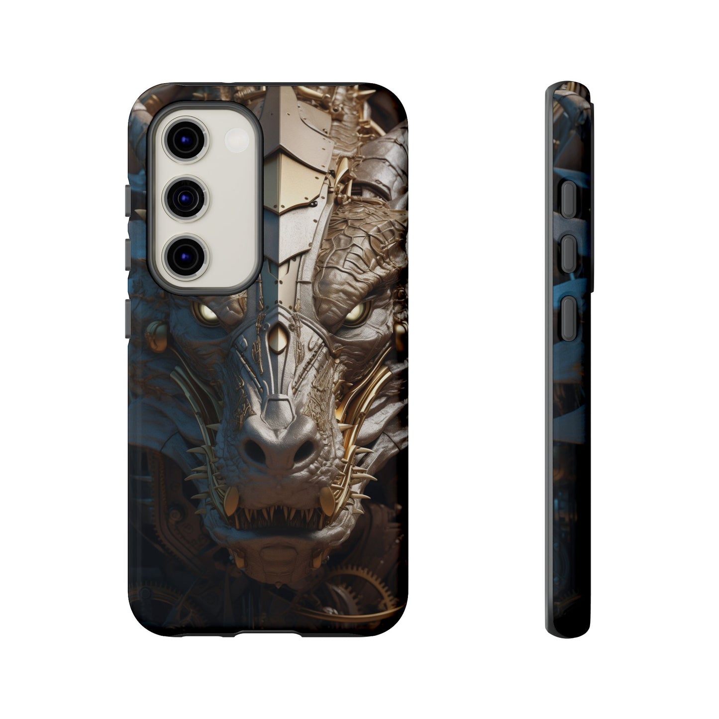 Hyper Realistic 3D Design Clockwork Dragon Phone Case - For Fantasy Lovers, D&D, RPG, TTRPG, Geek, Nerd