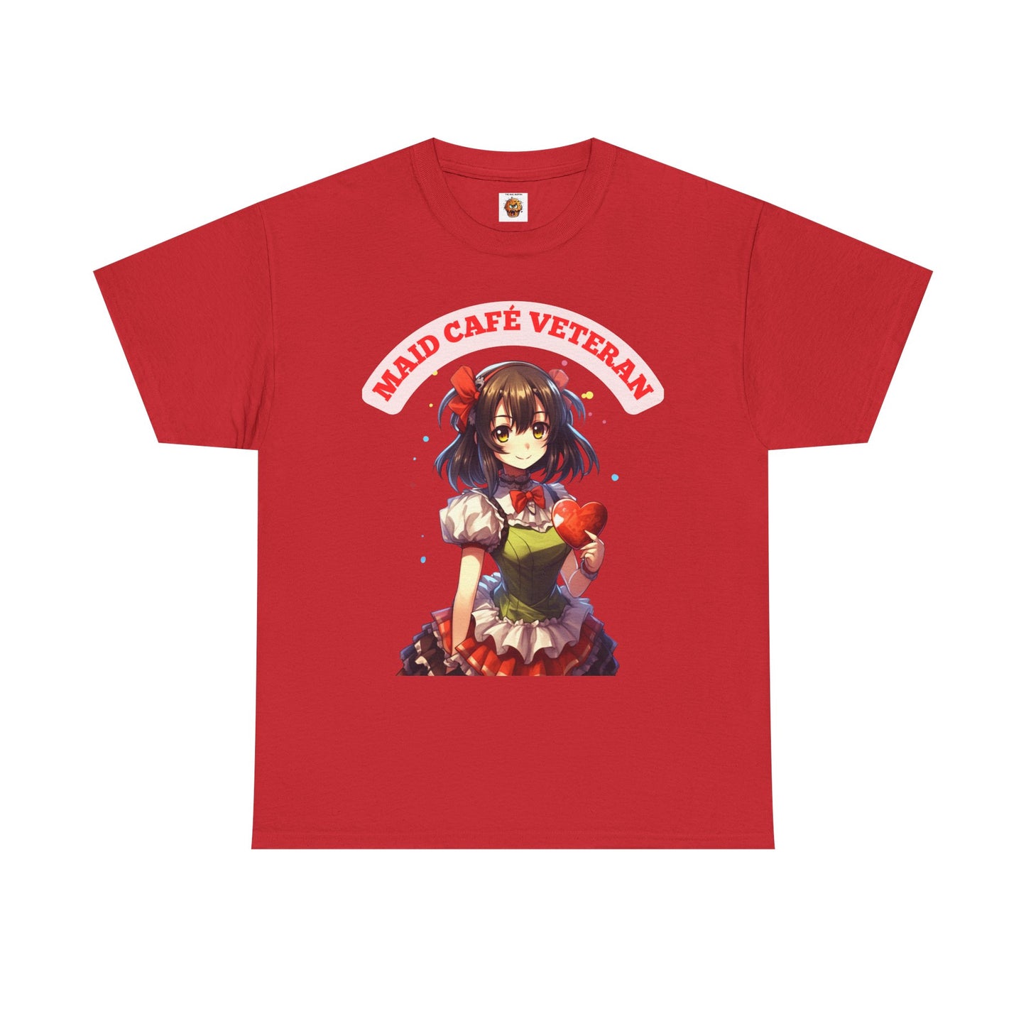 Cute Kawaii Anime Maid Café Veteran Unisex Heavy Cotton Tee Shirt - Graphic T-Shirt, Weeb, Otaku, Geek, Nerd