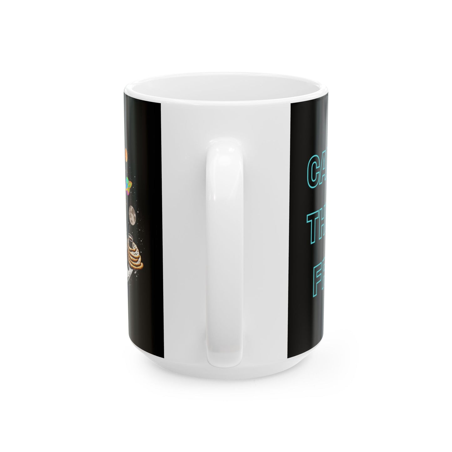 Cosmic Astronaut Ceramic Mug - "Caffeine: The Final Frontier" - Perfect for Space Lovers & Coffee Enthusiasts, Space, Science, Moon, Planets, Geek, Nerd