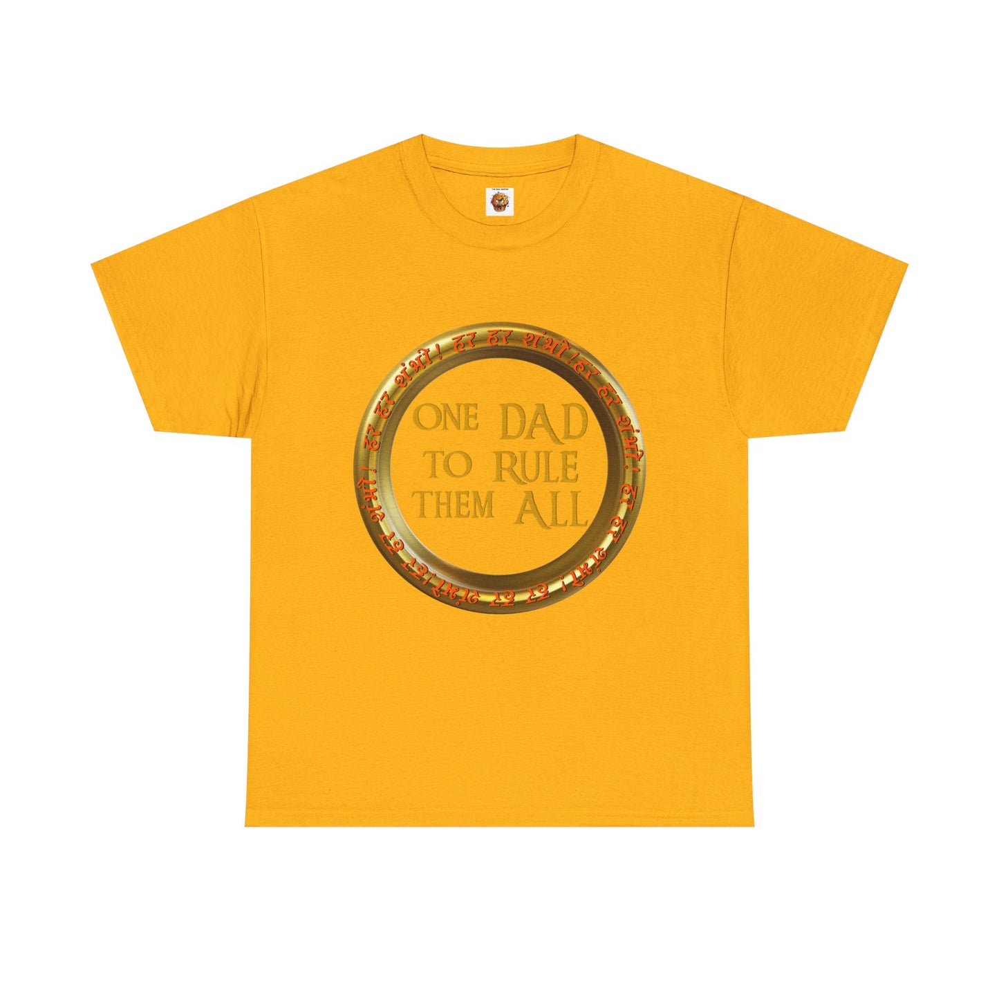 LOTR Themed 'One Dad To Rule Them All' Unisex Tee, Funny Gift for Father's Day, Parent Humor Shirt, Geeky Menswear, Unique Family T-Shirt, Birthday Gift, Fantasy, DND, RPG, TTRPG, Geek, Nerd
