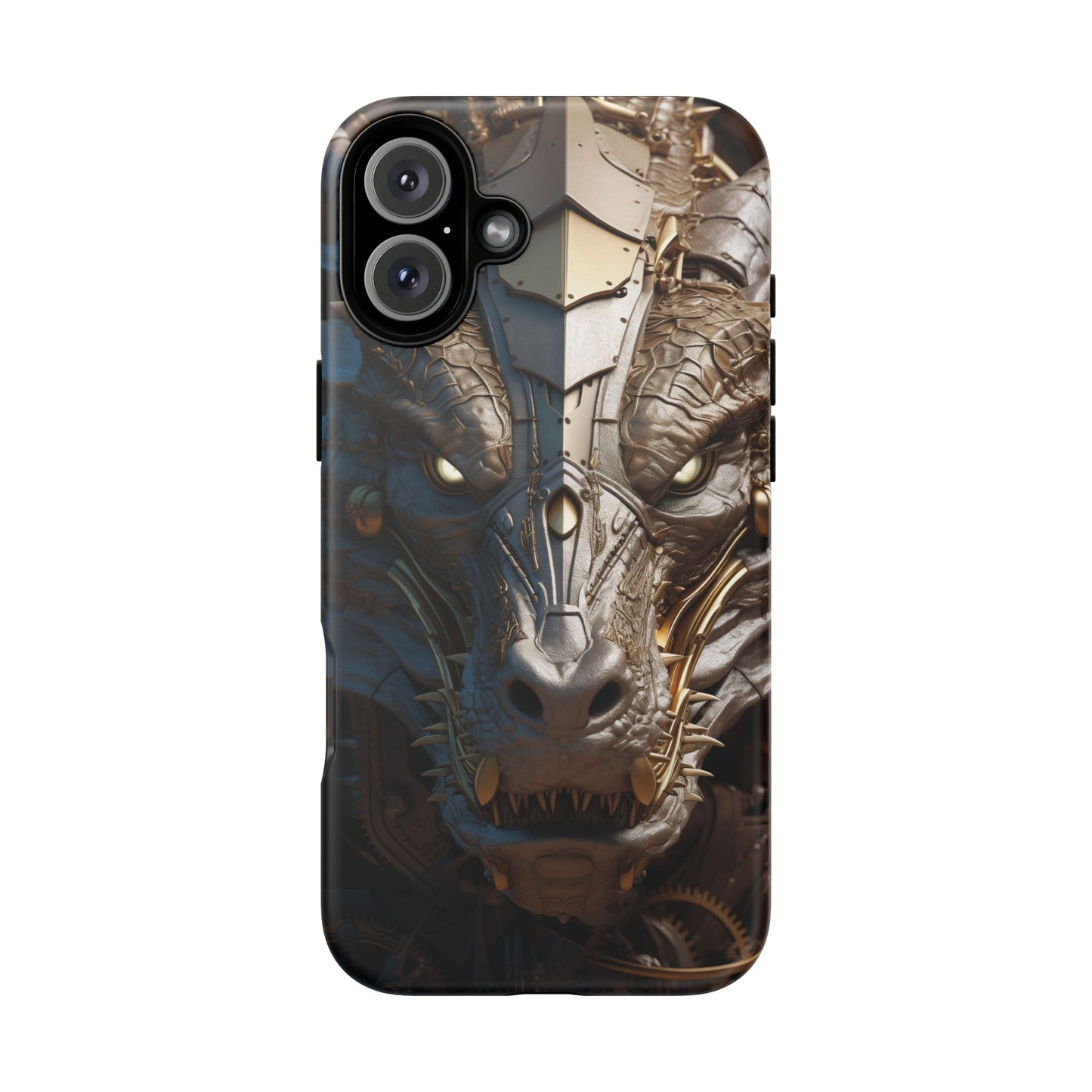Hyper Realistic 3D Design Clockwork Dragon Phone Case - For Fantasy Lovers, D&D, RPG, TTRPG, Geek, Nerd