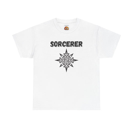 Sorcerer Icon Symbol Dungeons and Dragons DND Unisex Heavy Cotton Tee Shirt T-Shirt - RPG, TTRPG, Roleplaying, Geek, Nerd