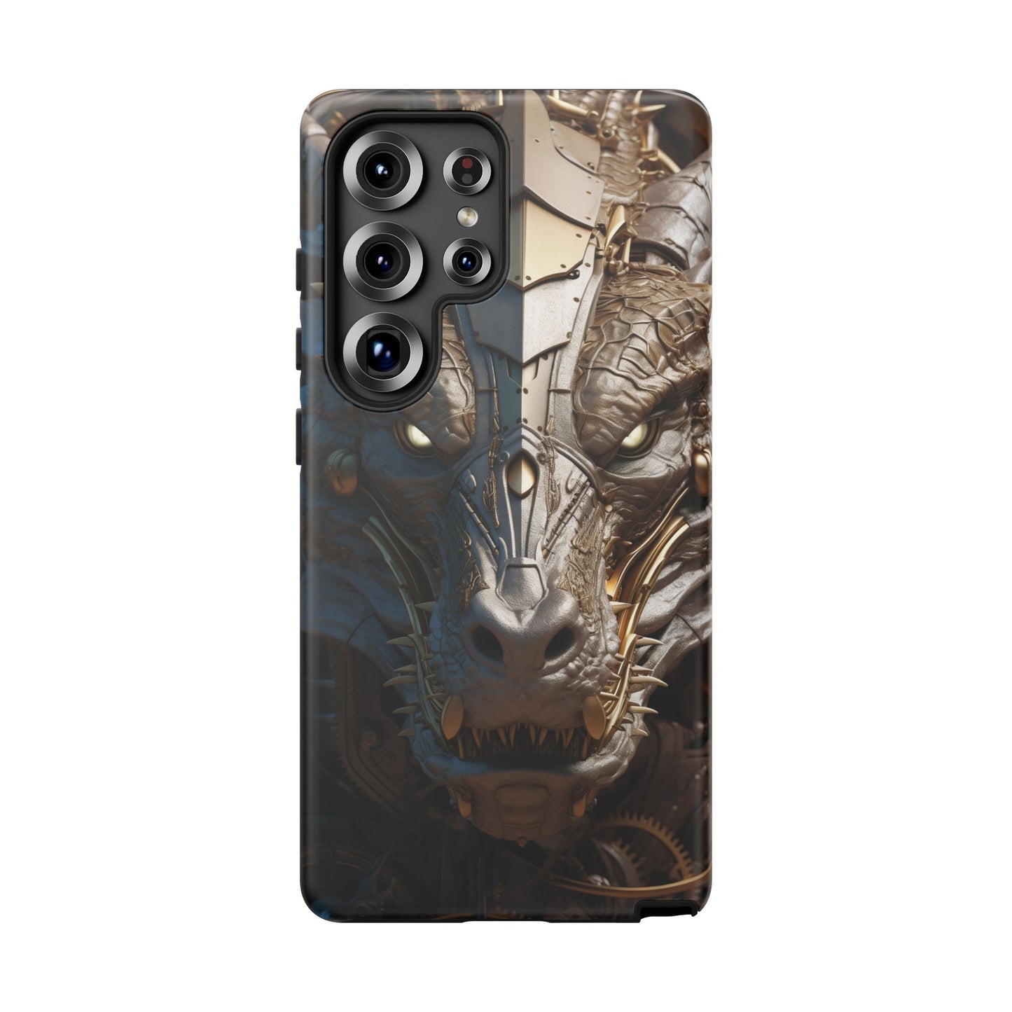 Hyper Realistic 3D Design Clockwork Dragon Phone Case - For Fantasy Lovers, D&D, RPG, TTRPG, Geek, Nerd