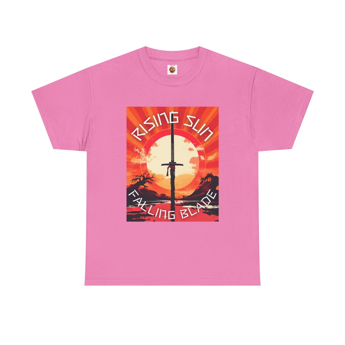 Rising Sun Falling Blade Shonen Anime Unisex Heavy Cotton Tee Shirt - Vintage Style Graphic T-Shirt, Weeb, Otaku, Geek, Nerd