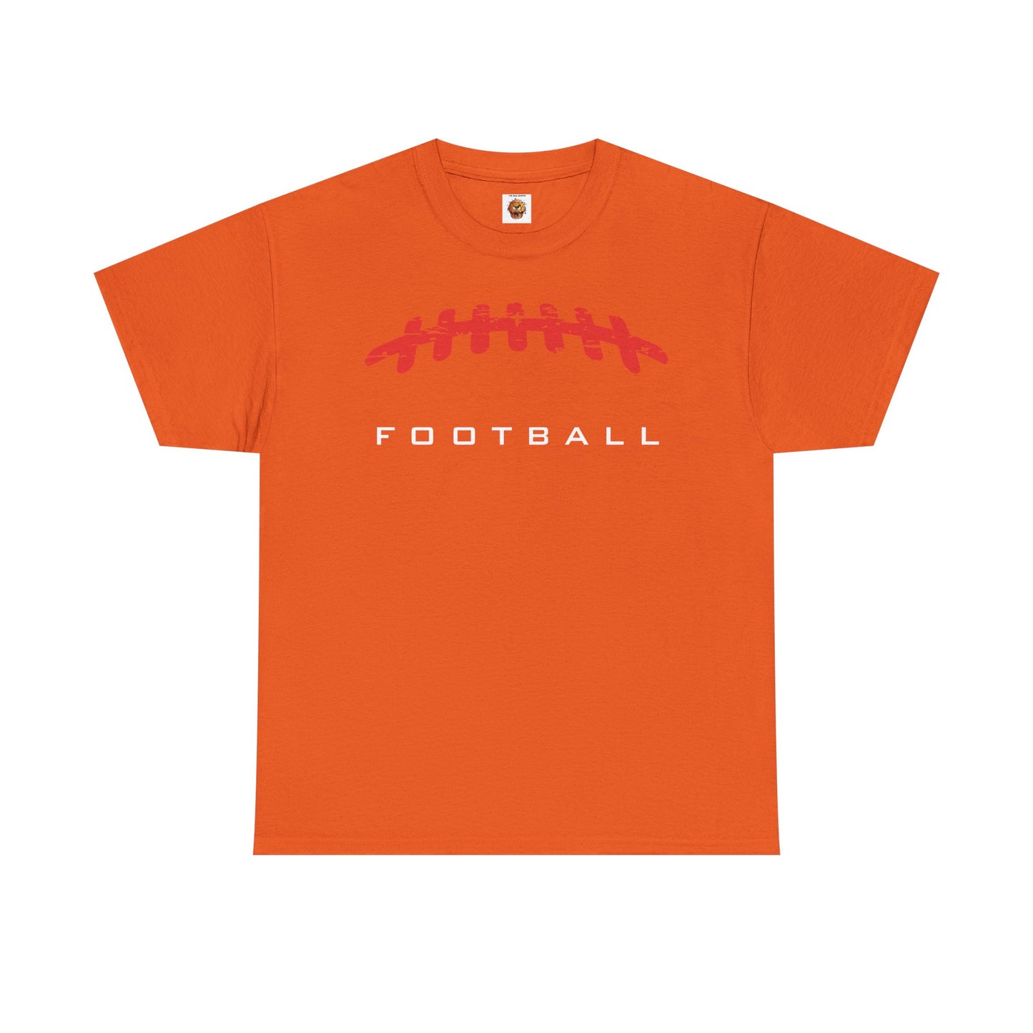 American Football Laces Unisex Heavy Cotton Tee, Perfect for Game Day, Sports Fans, Casual Wear, Gifts for Him, Birthdays, Tailgating