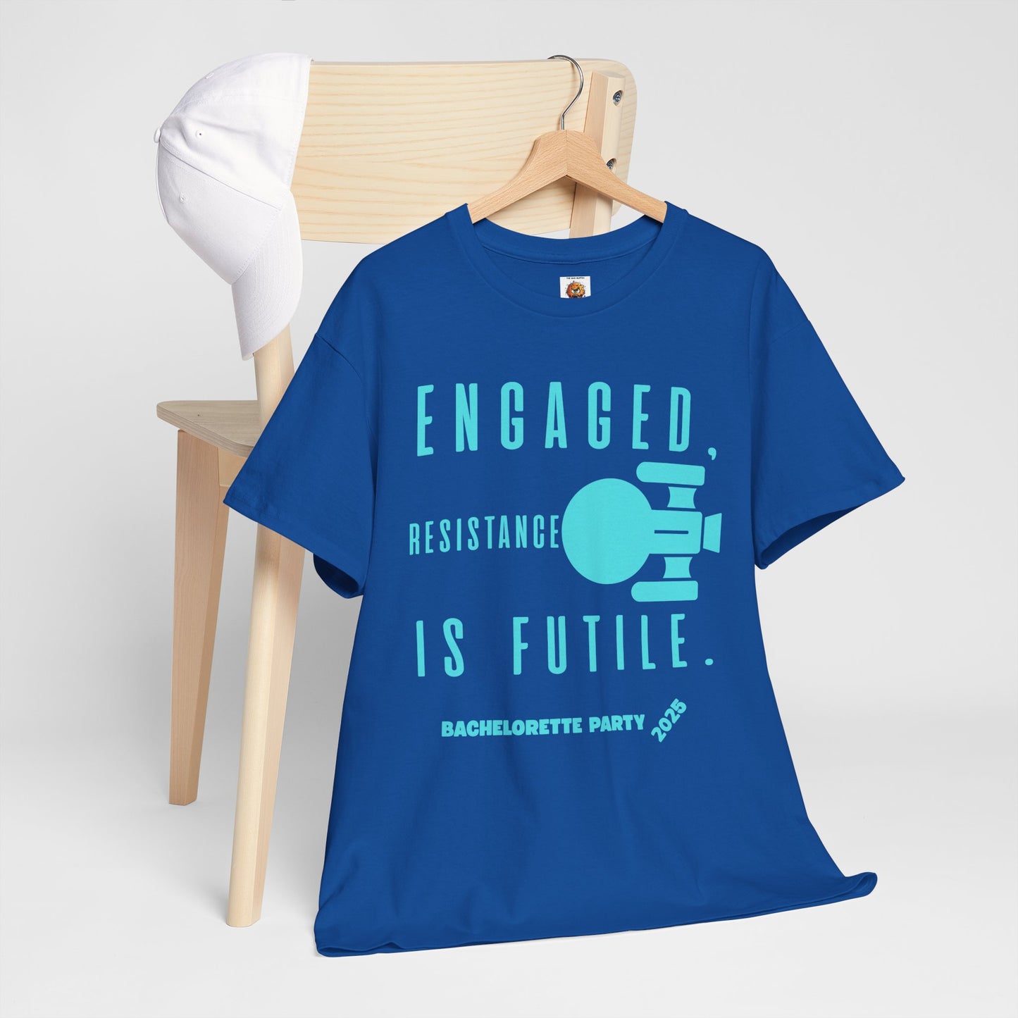 Engaged Resistance Is Futile Unisex Heavy Cotton Tee - Perfect for Bachelorette Parties 2025, Wedding, Engagement, Star Trek, Sci-Fi, Geek, Nerd