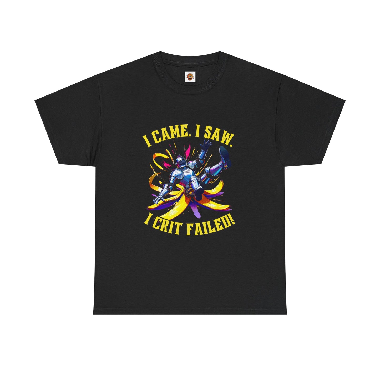 Funny Gamer Unisex Tee - 'I Came, I Saw, I Crit Failed' - Perfect for Gaming Gifts, Birthday, or Casual Wear, DND, RPG, TTRPG, Geek, Nerd