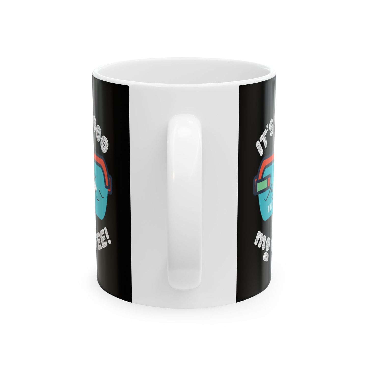 Funny Shonen Anime Coffee Mug - "It's Over 9000 mg of Coffee!" - Perfect Gift for Animation Fans, DBZ, Weeb, Otaku, Geek, Nerd