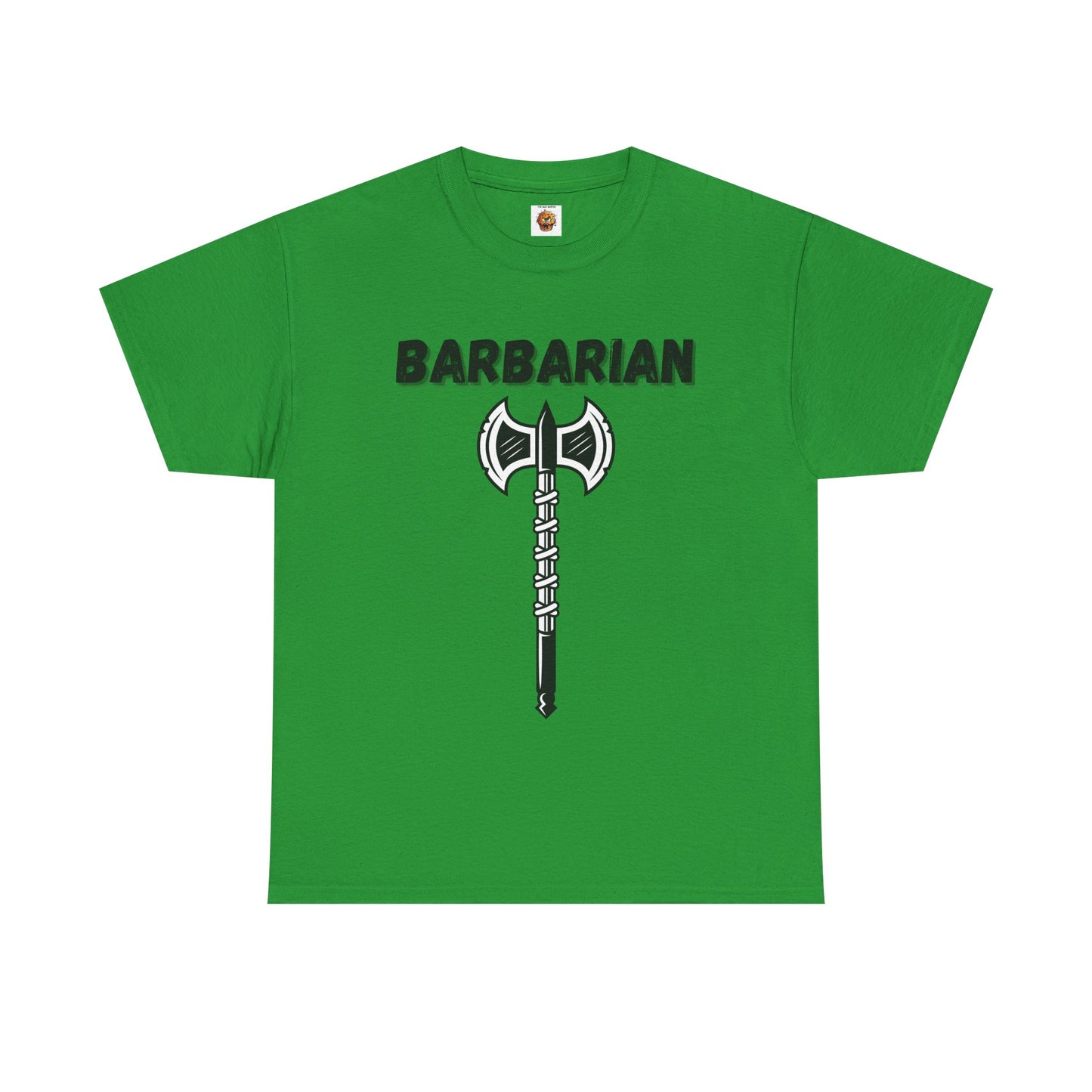 Barbarian Icon Symbol Dungeons and Dragons DND Unisex Heavy Cotton Tee Shirt T-Shirt - RPG, TTRPG, Roleplaying, Geek, Nerd
