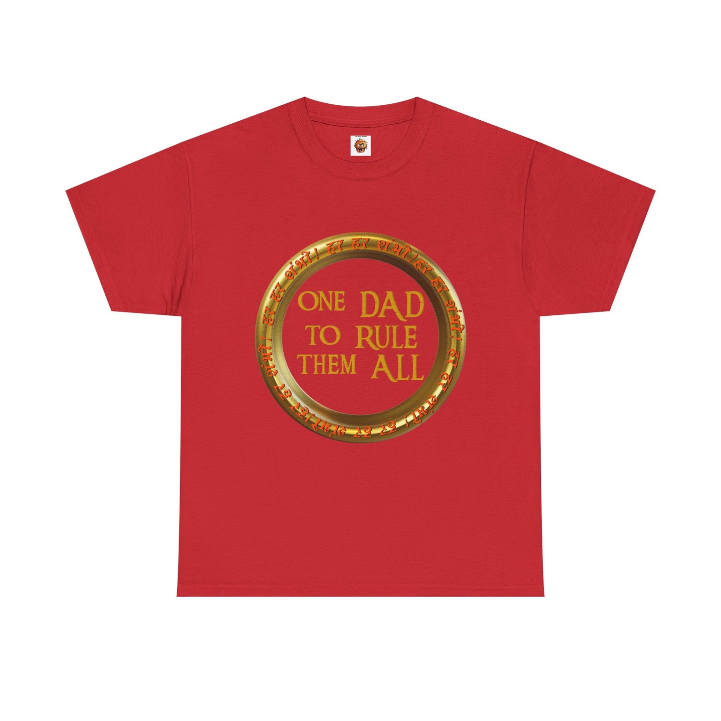 LOTR Themed 'One Dad To Rule Them All' Unisex Tee, Funny Gift for Father's Day, Parent Humor Shirt, Geeky Menswear, Unique Family T-Shirt, Birthday Gift, Fantasy, DND, RPG, TTRPG, Geek, Nerd