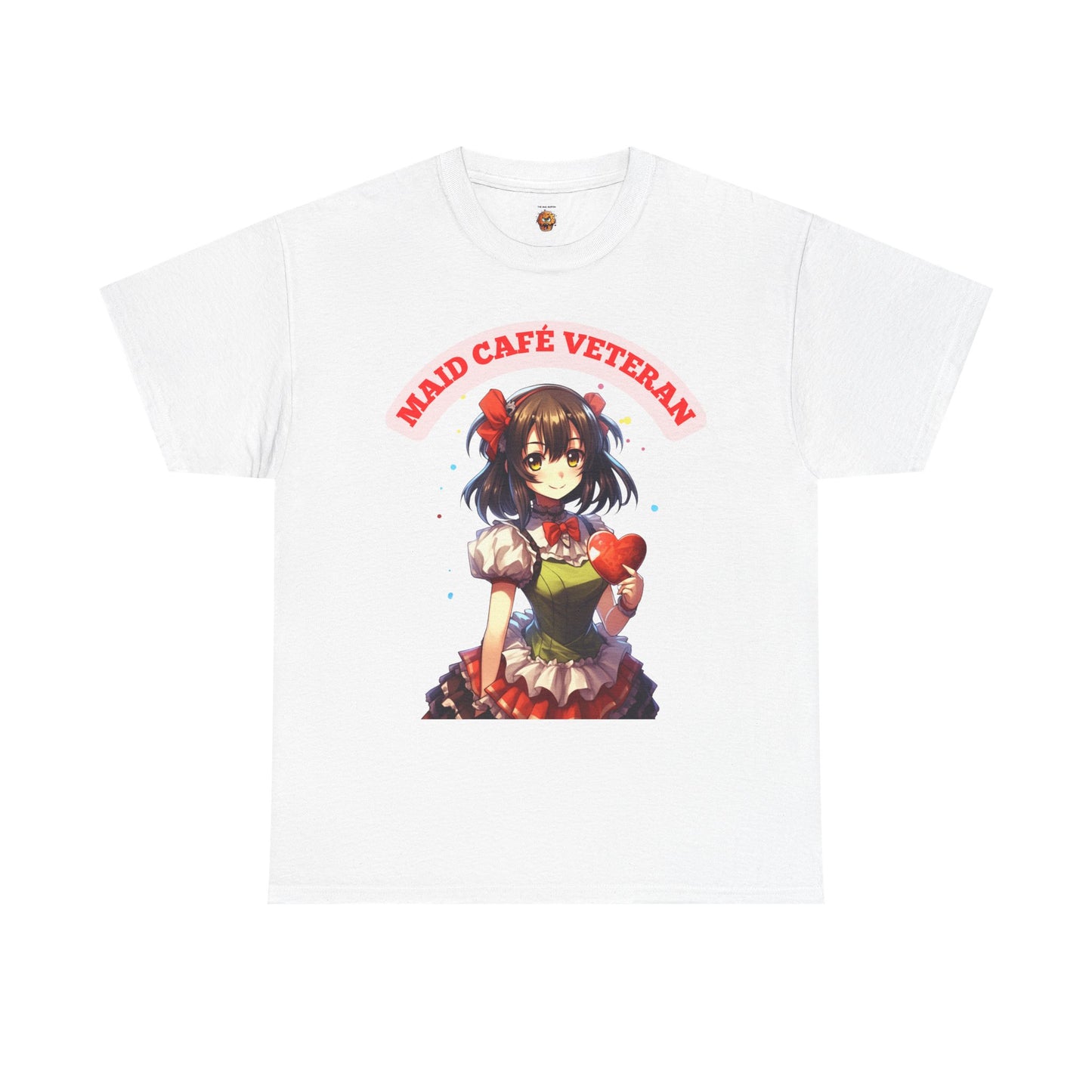 Cute Kawaii Anime Maid Café Veteran Unisex Heavy Cotton Tee Shirt - Graphic T-Shirt, Weeb, Otaku, Geek, Nerd
