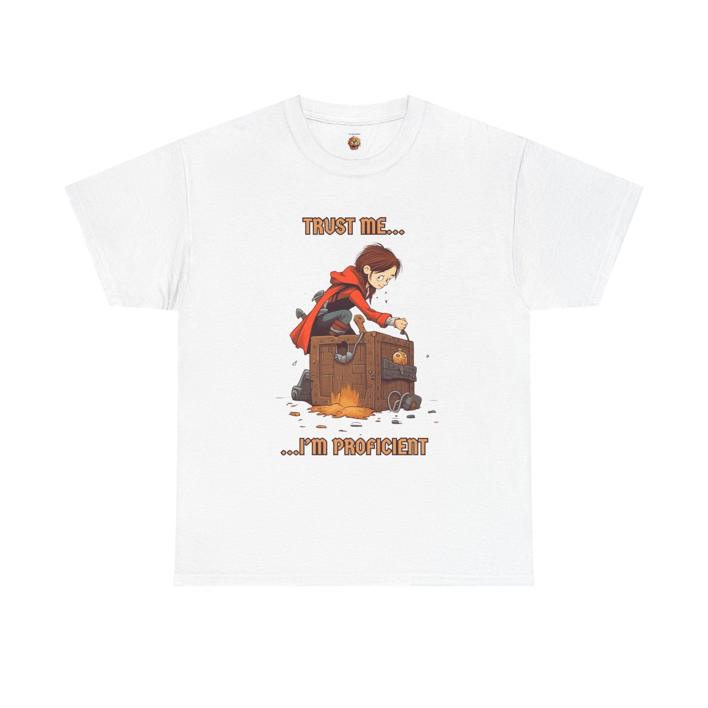 'Trust Me, I'm Proficient' Dungeons and Dragons DND Unisex Heavy Cotton Tee Shirt T-Shirt, RPG, TTRPG, Roleplaying, Geek, Nerd, Rogue, Thief