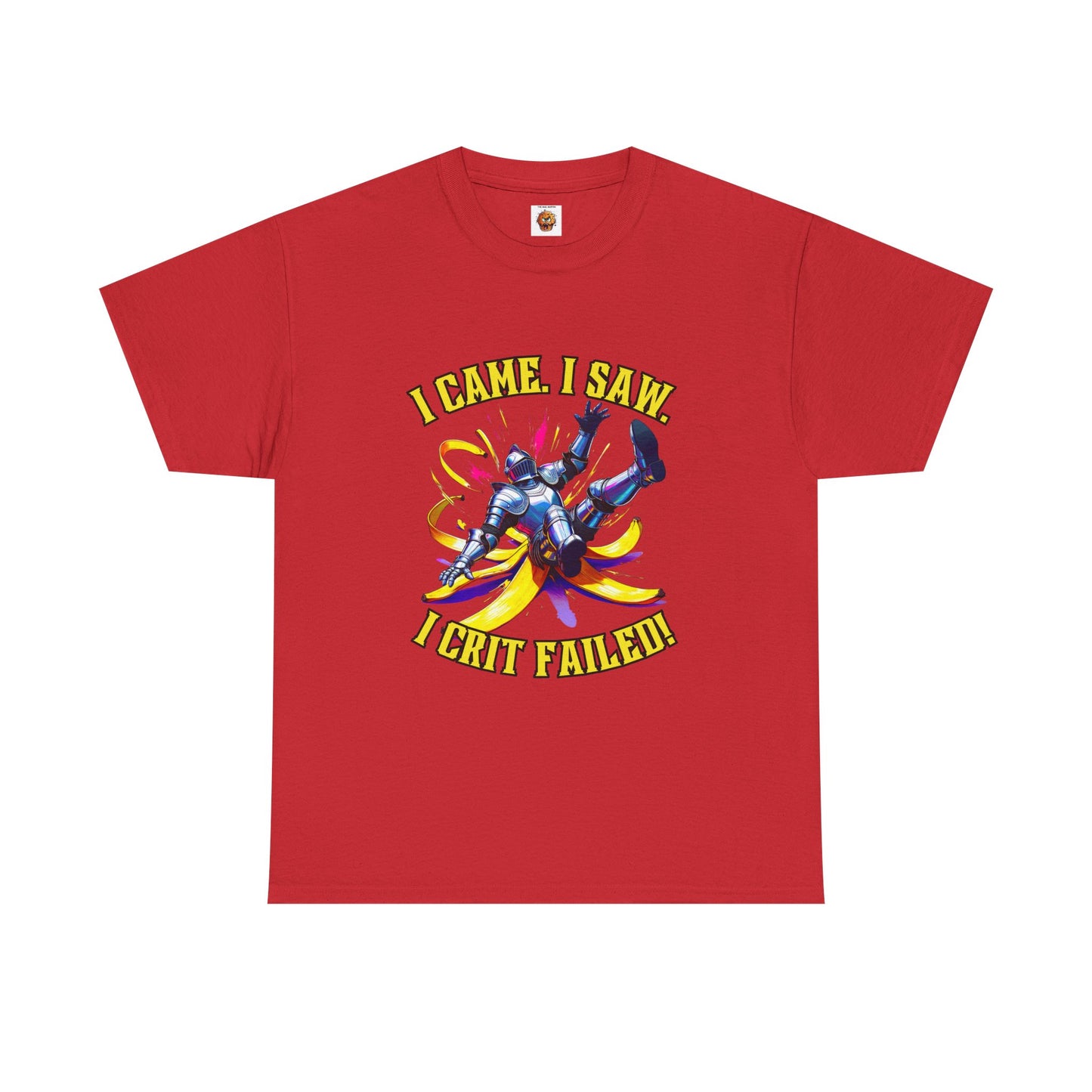 Funny Gamer Unisex Tee - 'I Came, I Saw, I Crit Failed' - Perfect for Gaming Gifts, Birthday, or Casual Wear, DND, RPG, TTRPG, Geek, Nerd